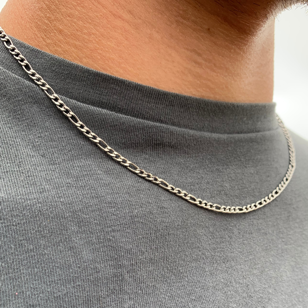Figaro Link Chains - Silver / Gold Chains, Shop Online | Twistedpendant