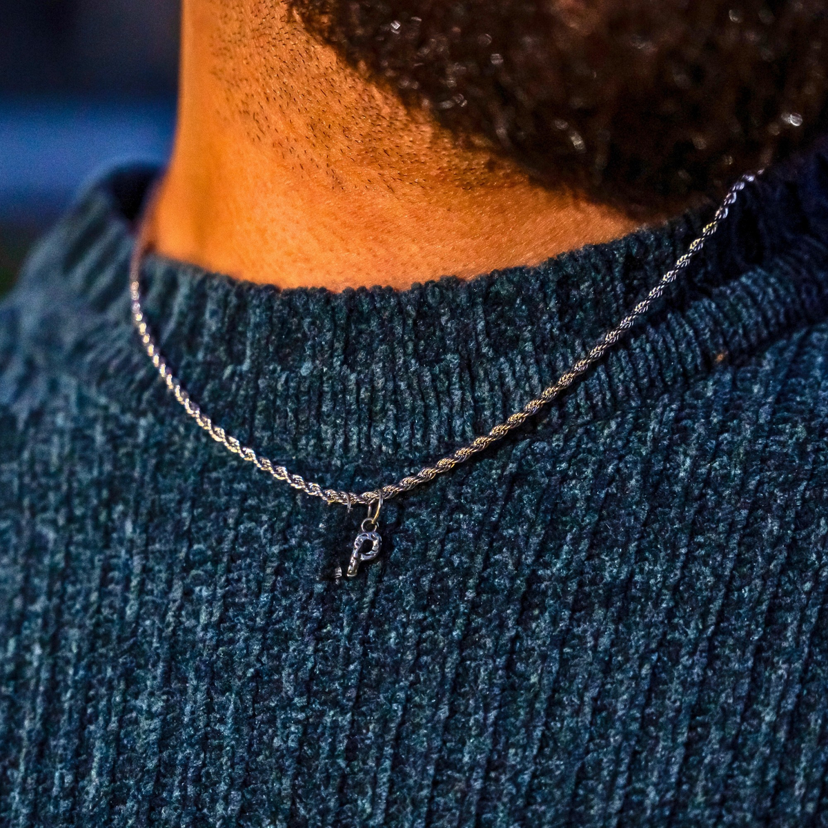 Vintage Initial - Silver