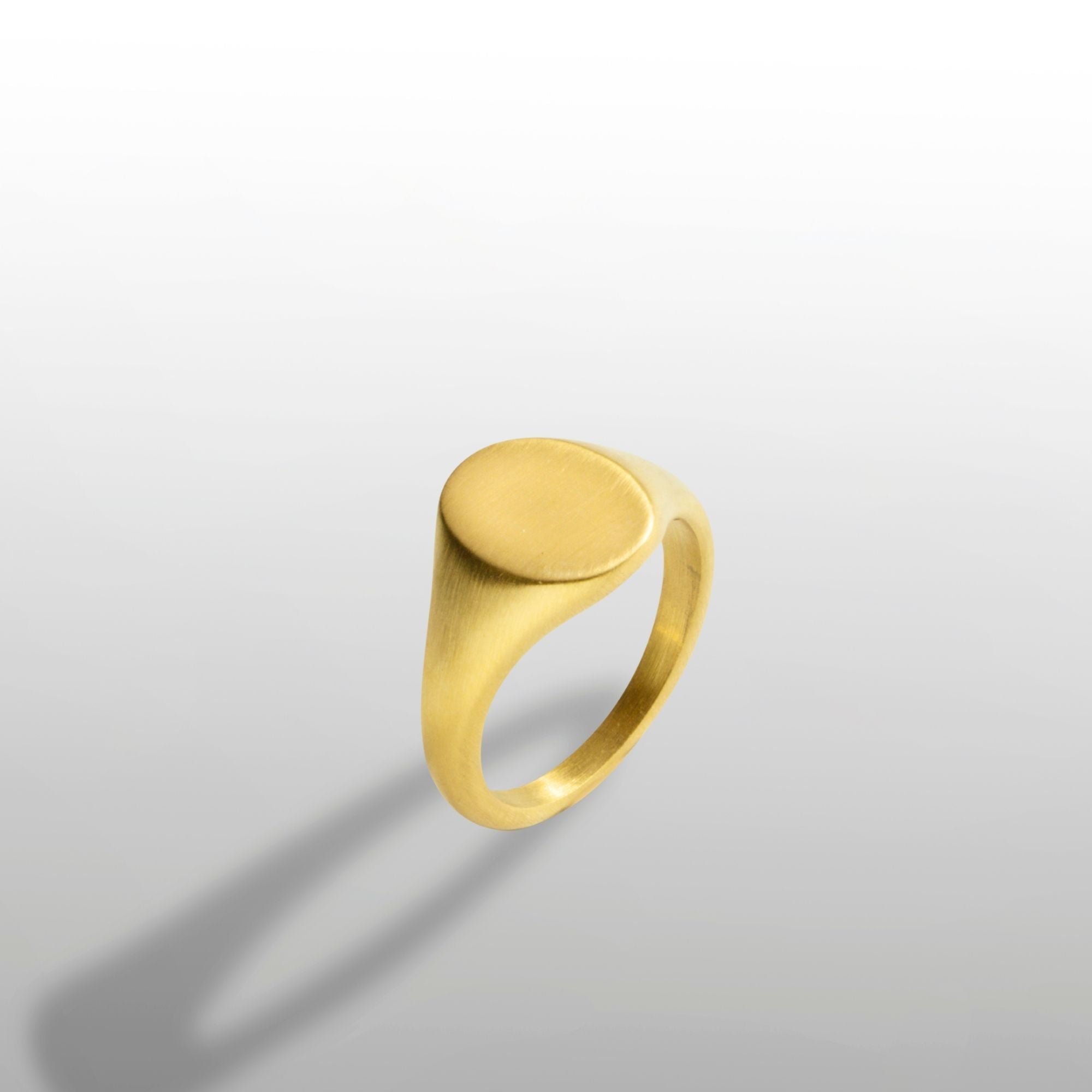 Matte Signet Ring - Gold