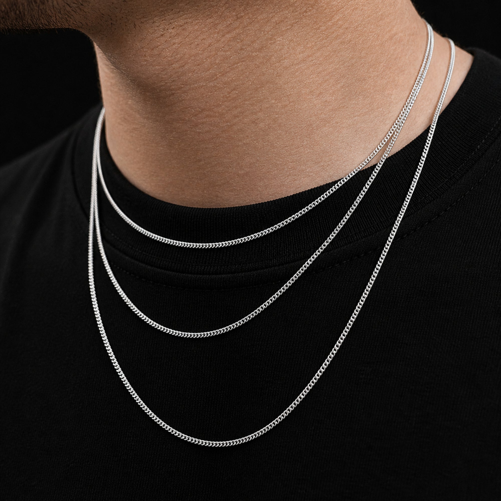 Silver Thin Cuban Chain (1.5MM)