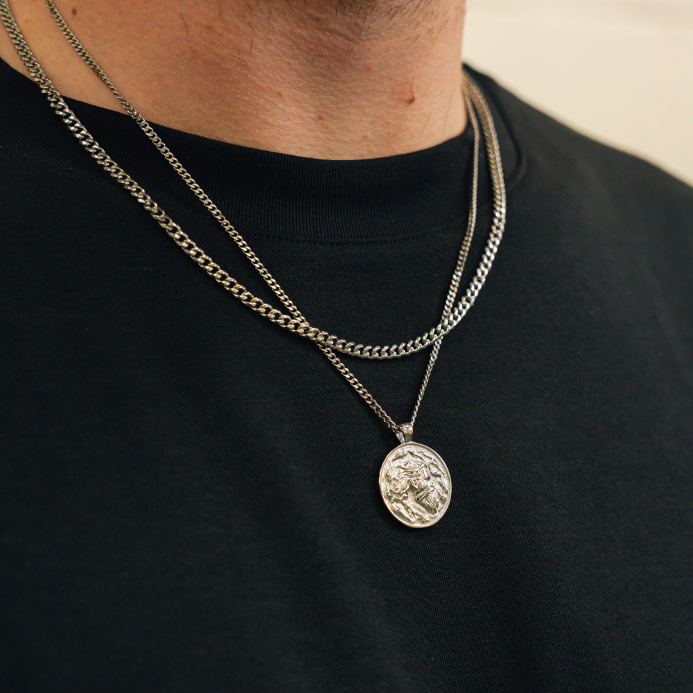 Zeus Greek God Pendant Necklace For Men - By Twistedpendant