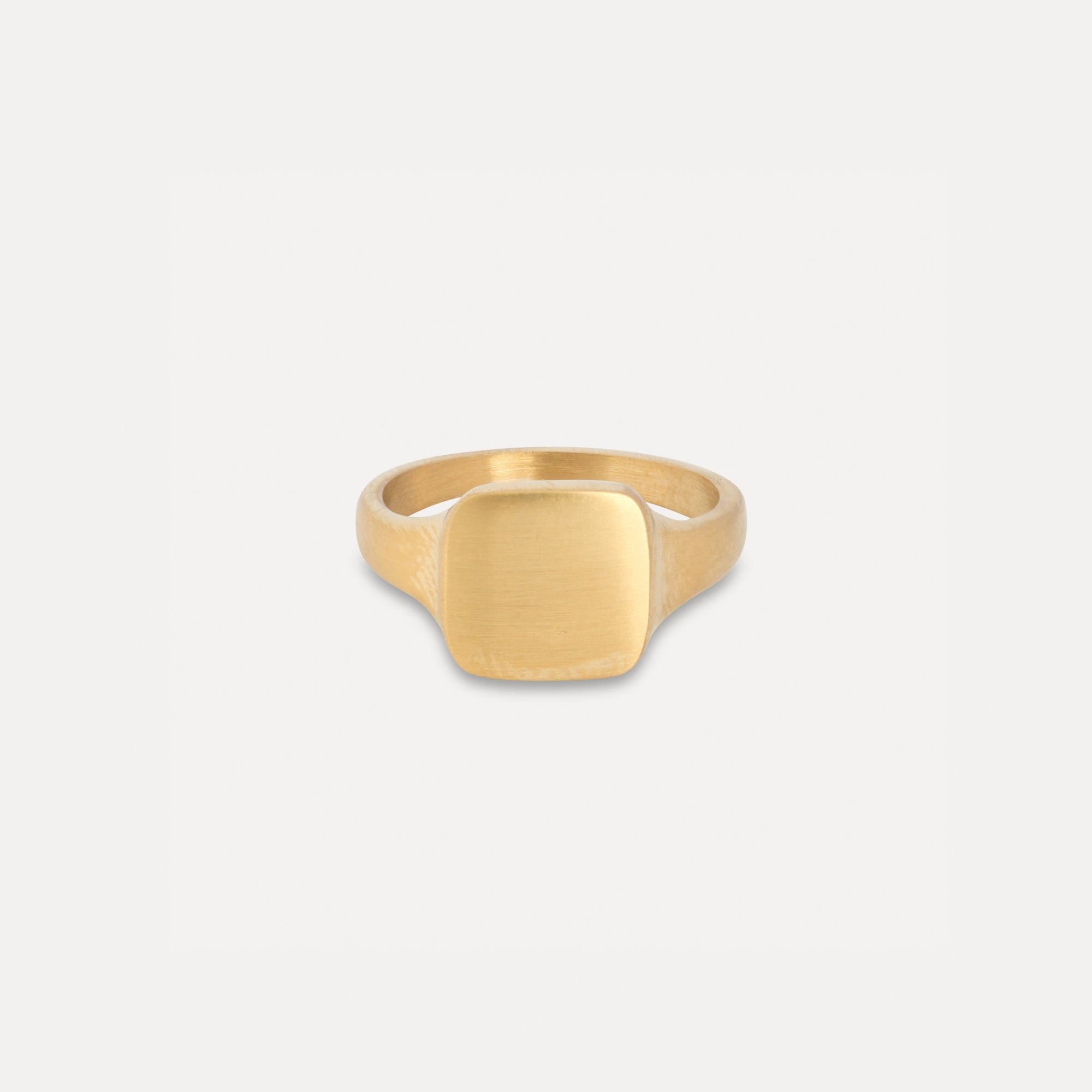 Matte Square Signet - Gold