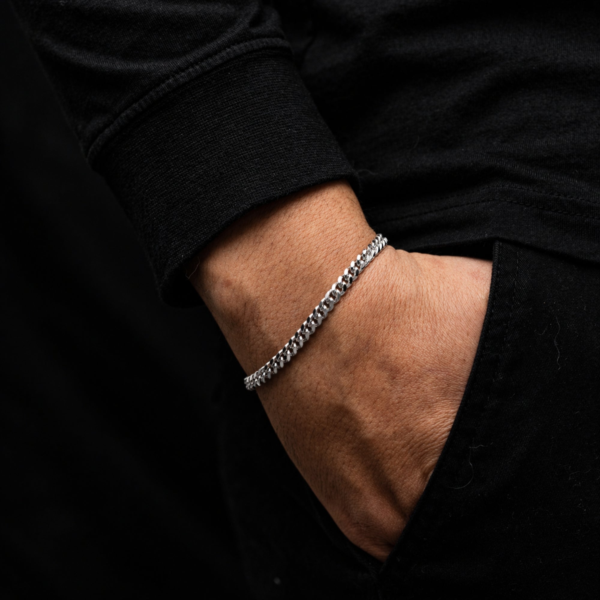 Italian 925 Silver Cuban Bracelet (5MM)