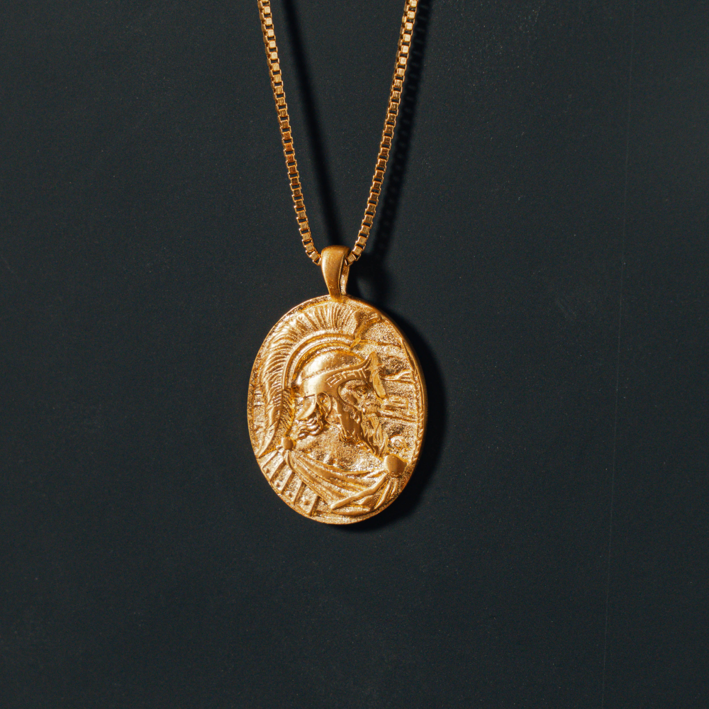 Greek God Pendant Necklace - Ares God Of War Pendant By Twistedpendant
