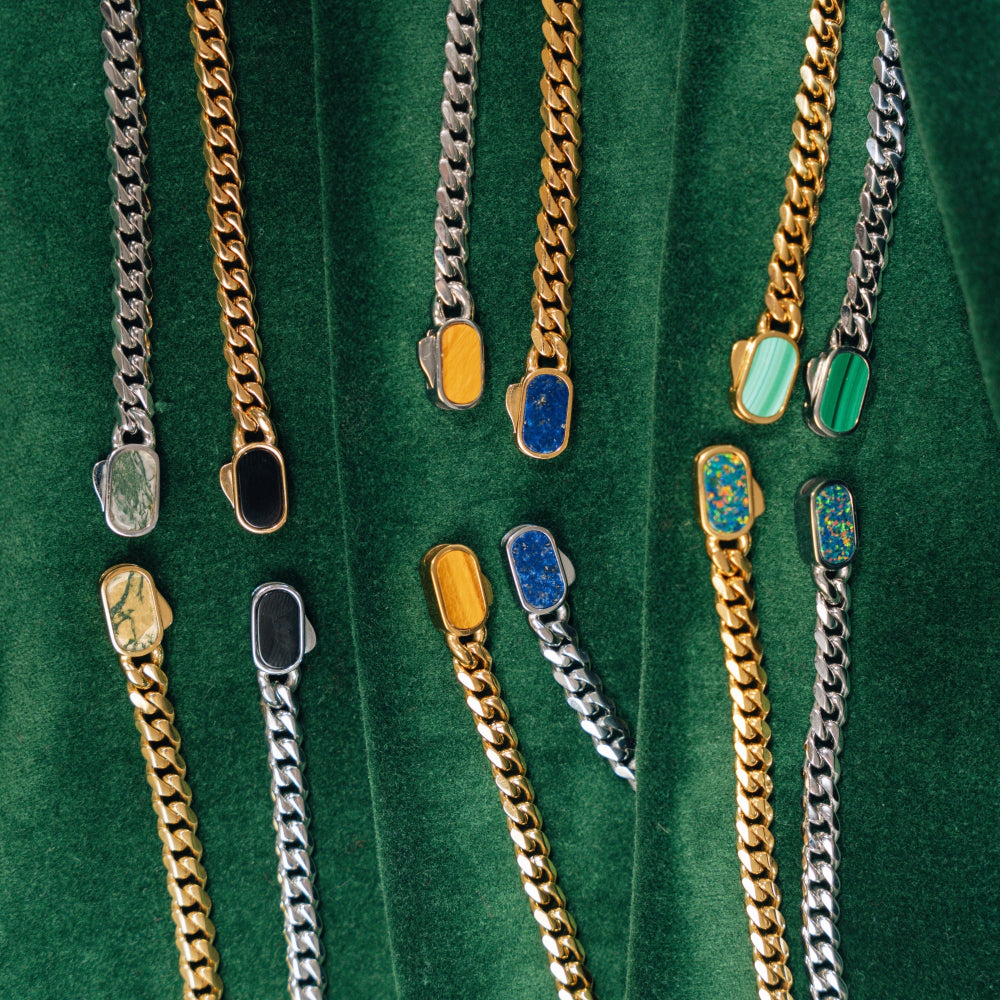 Onyx Cuban Chain (5MM) - Gold