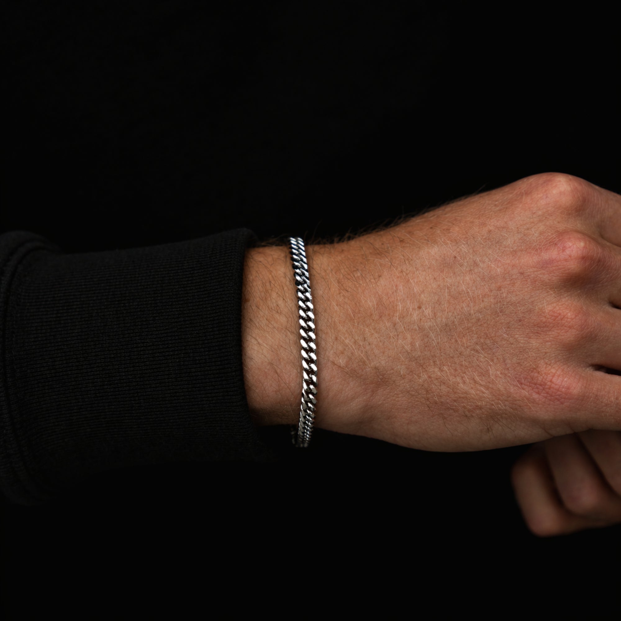 Italian 925 Silver Cuban Bracelet (5MM)