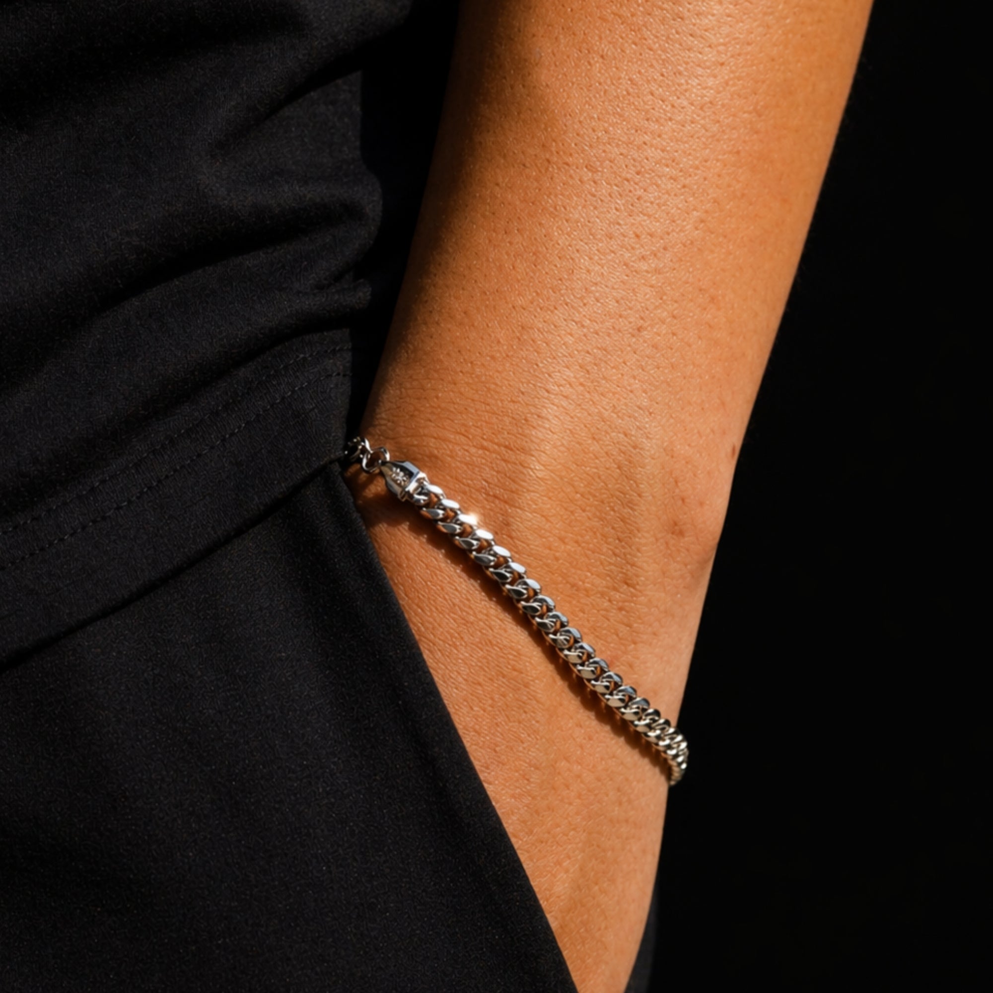 Italian 925 Silver Cuban Bracelet (5MM)