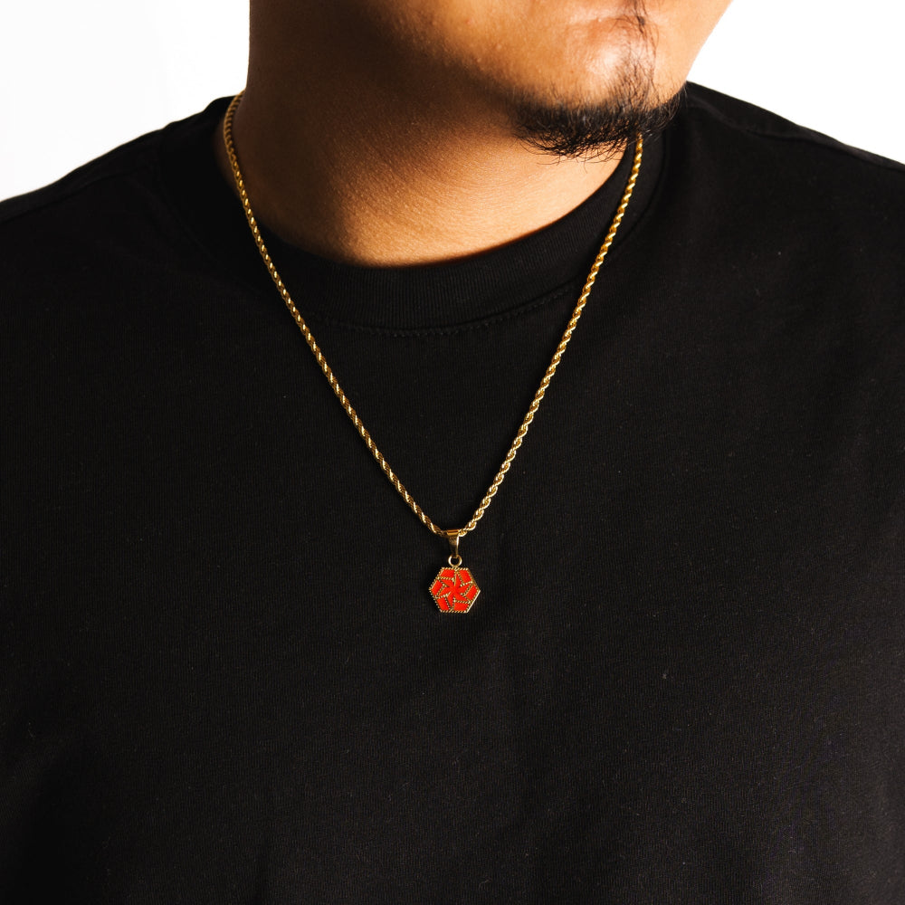 Emblem Red - Gold