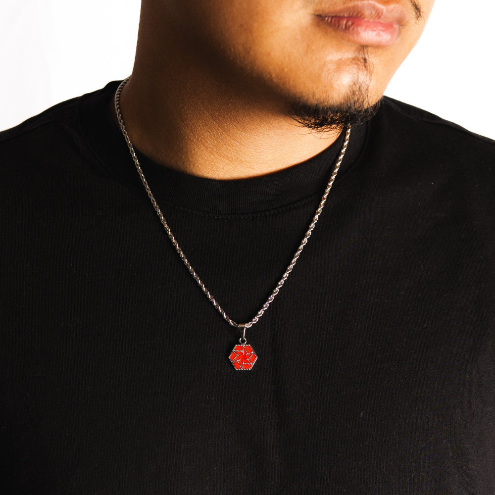 Emblem Red - Silver