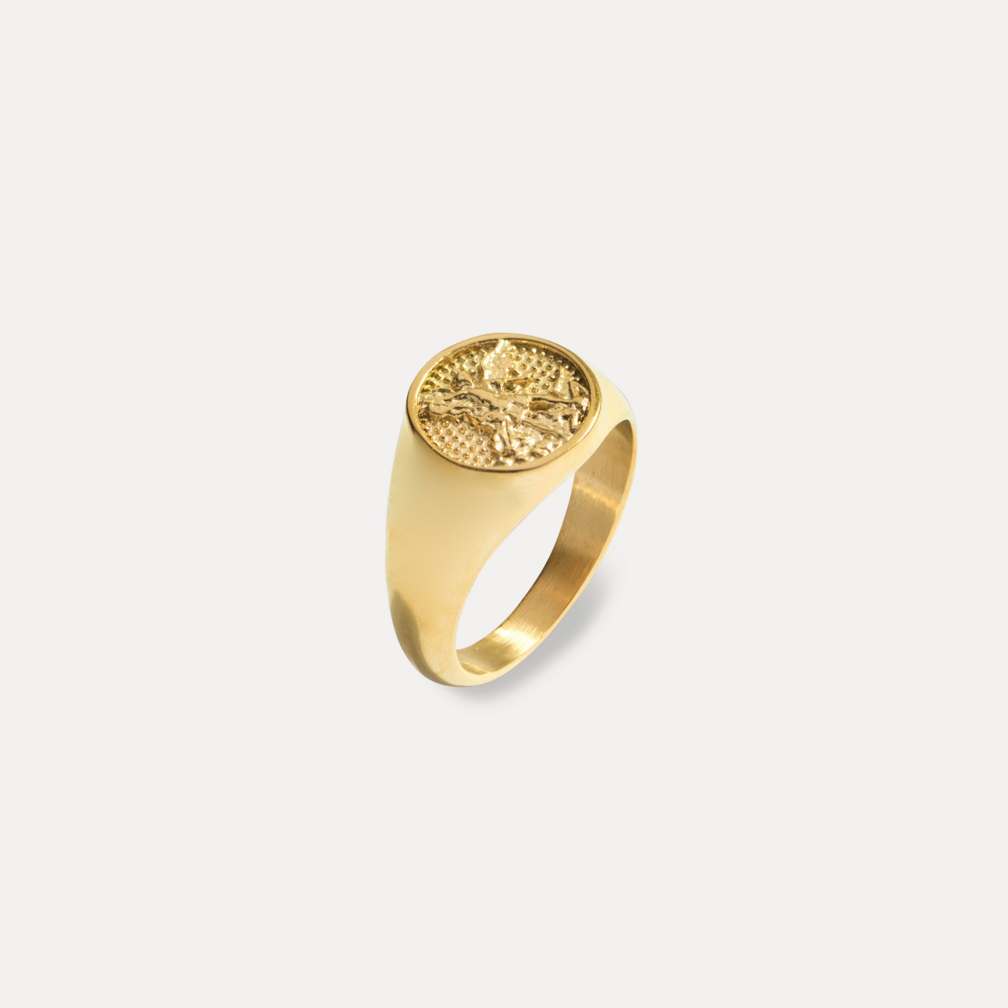 Saint Michael Sovereign Ring - Mens Ring - By Twistedpendant