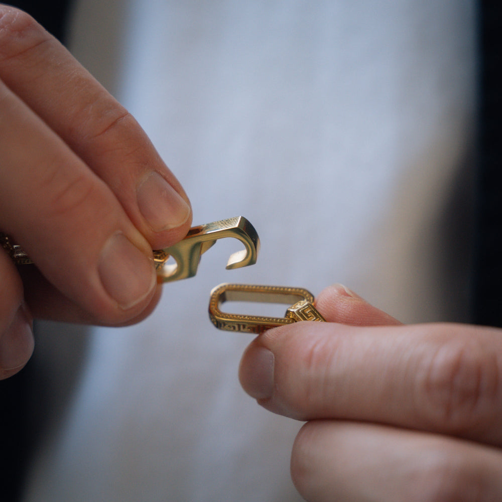 Greek Key Chain - Gold