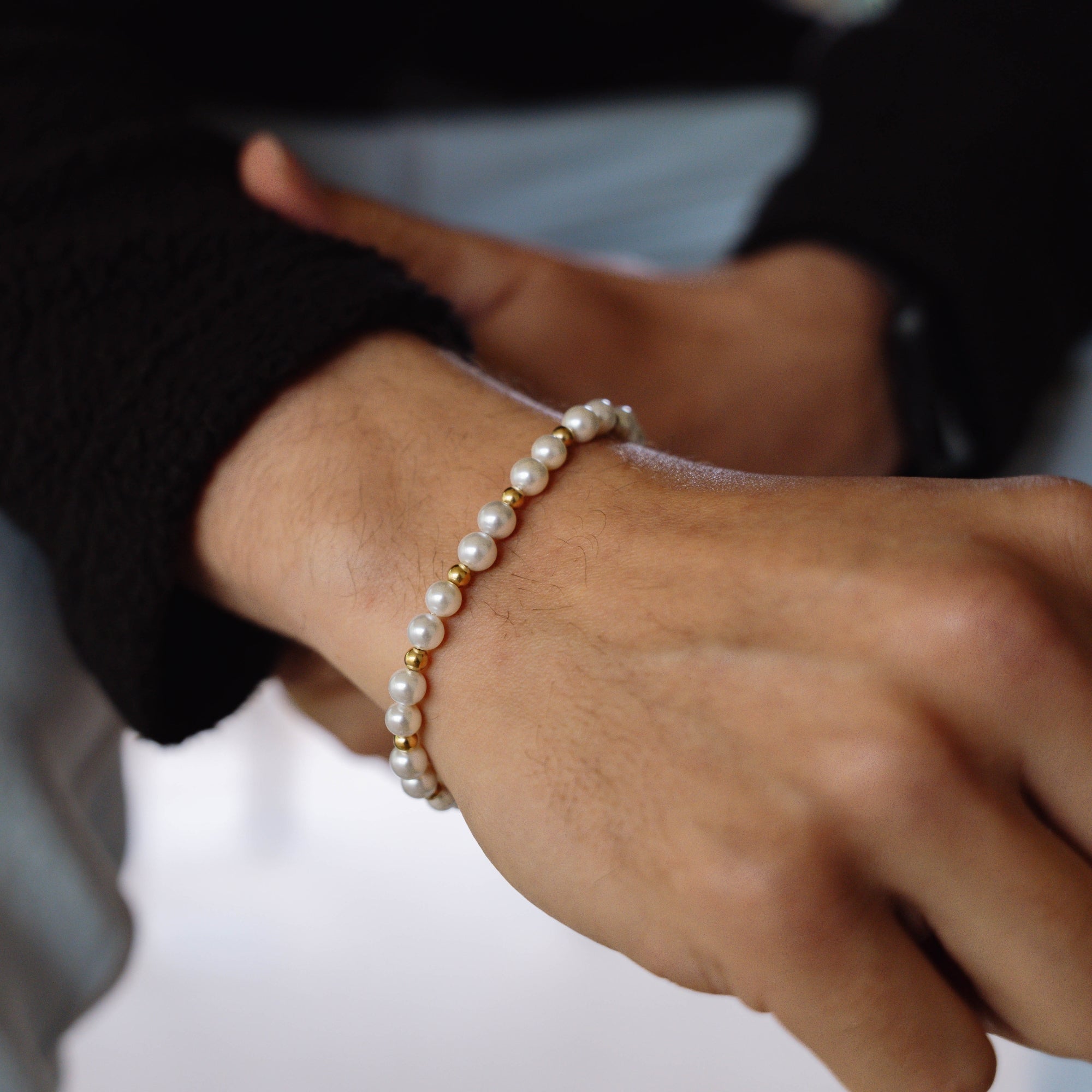 Gold Pearl Bracelet