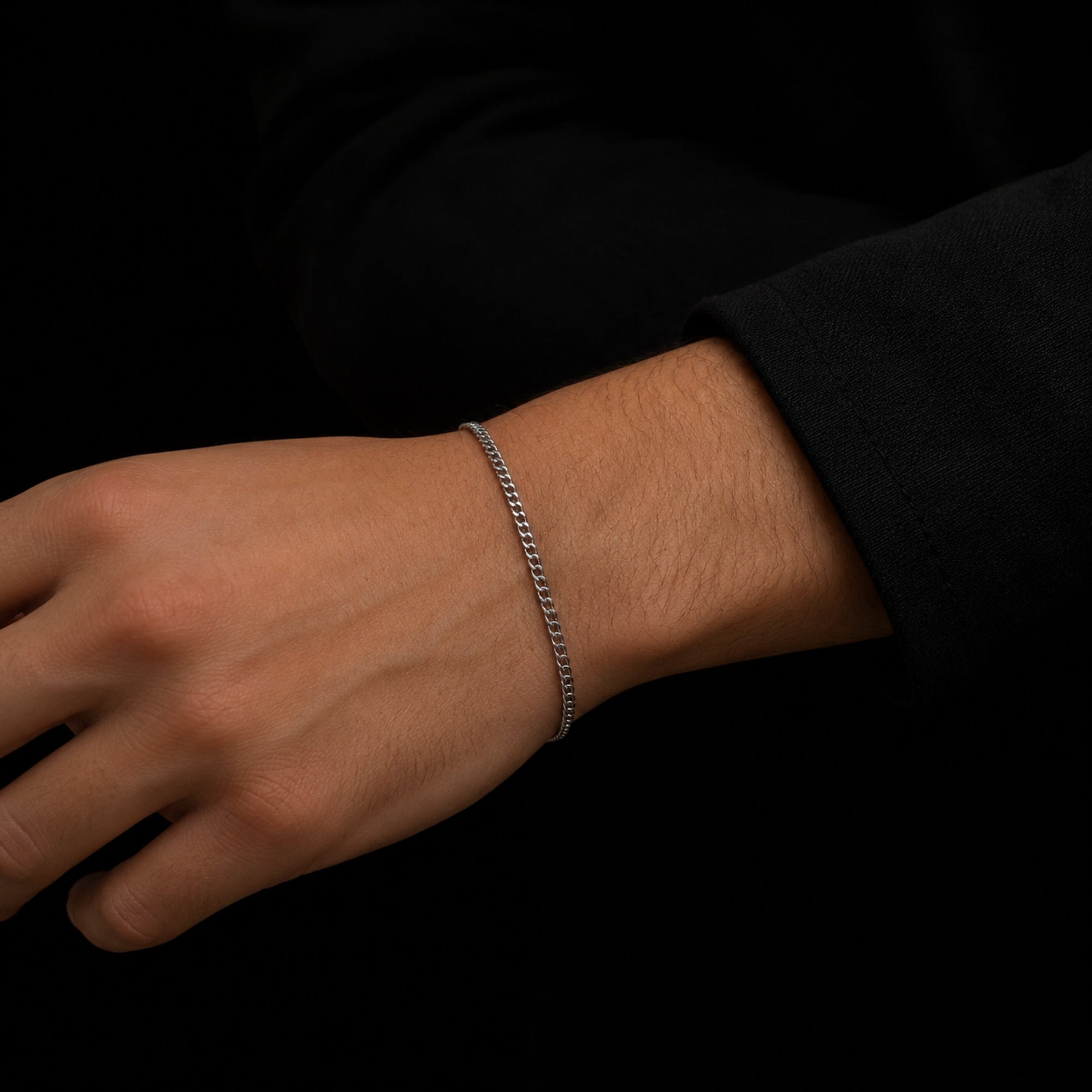 Silver Cuban Bracelet (2.5MM)