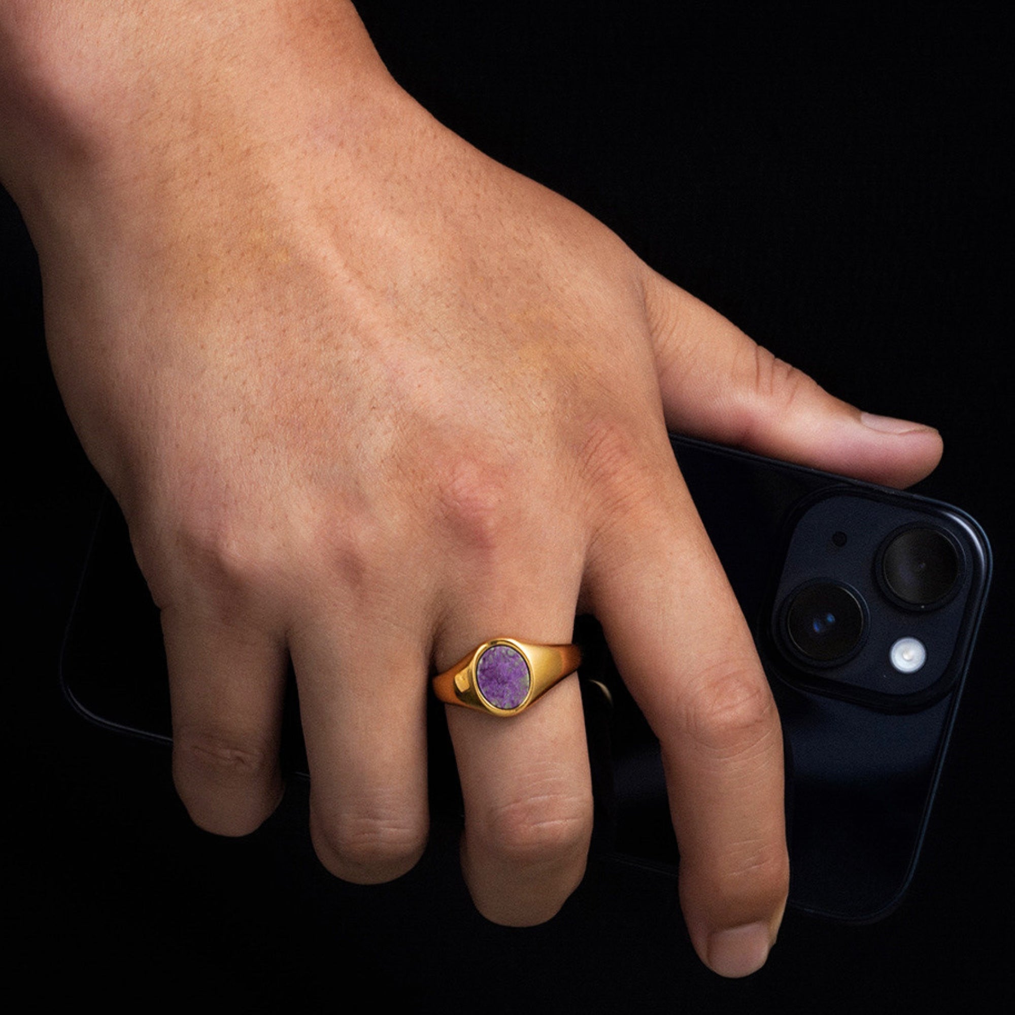 Purple Sugilite Ring - Silver