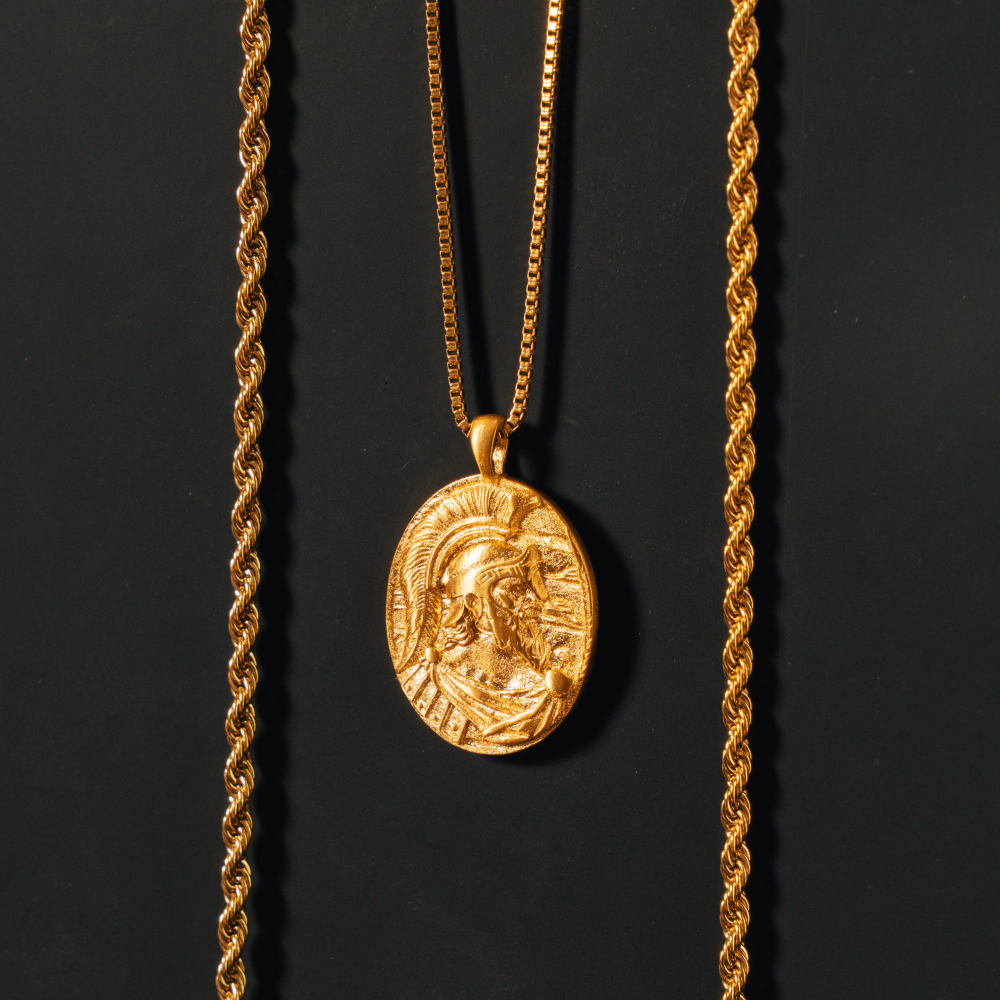 Greek God Pendant Necklace - Ares God Of War Pendant By Twistedpendant