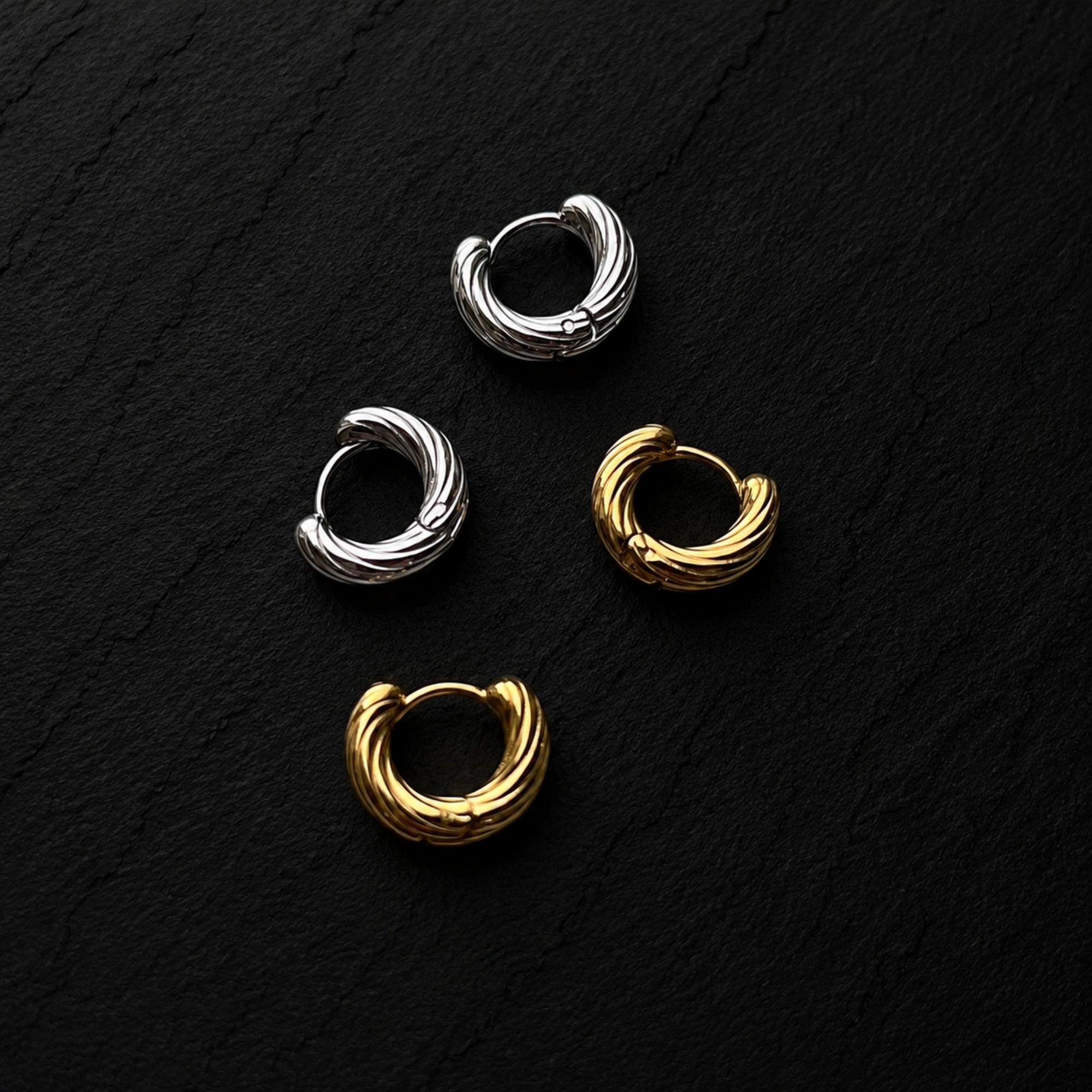 Swirl Hoop - Gold