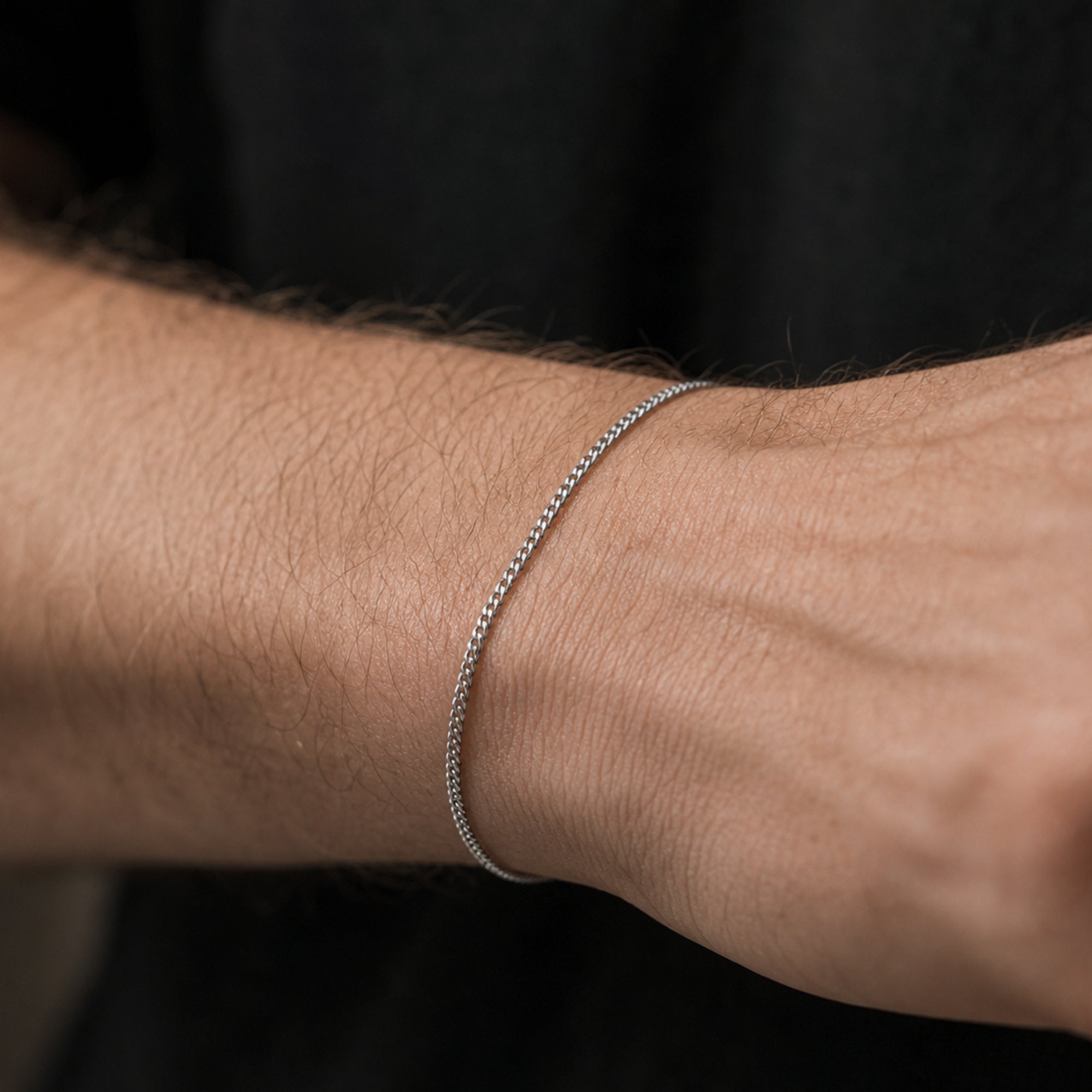 Gold Thin Cuban Bracelet (1.5MM)
