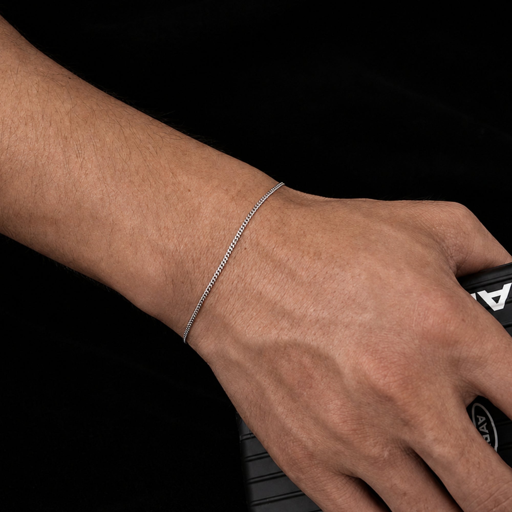 Silver Thin Cuban Bracelet (1.5MM)