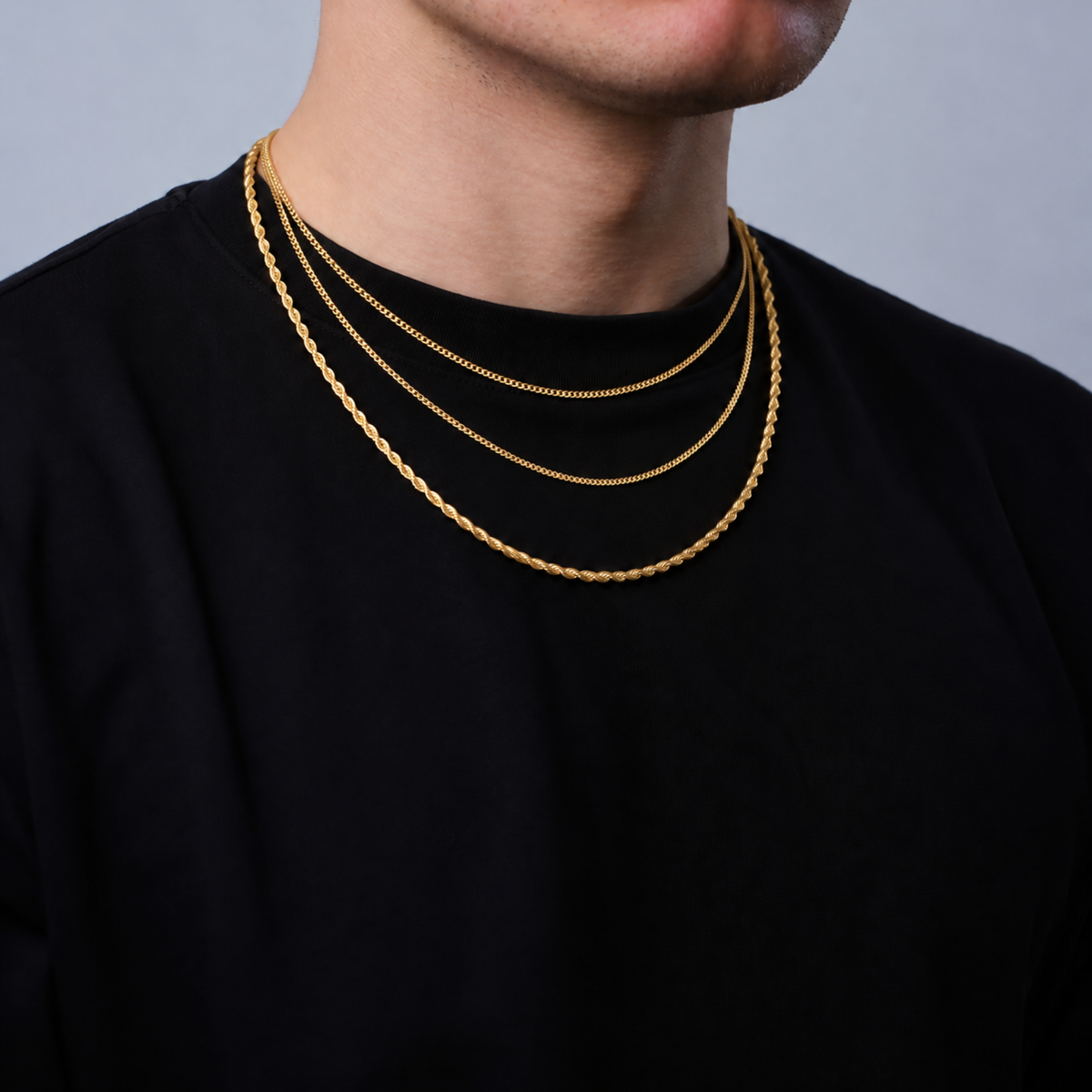 Essential Chain Trio - Gold