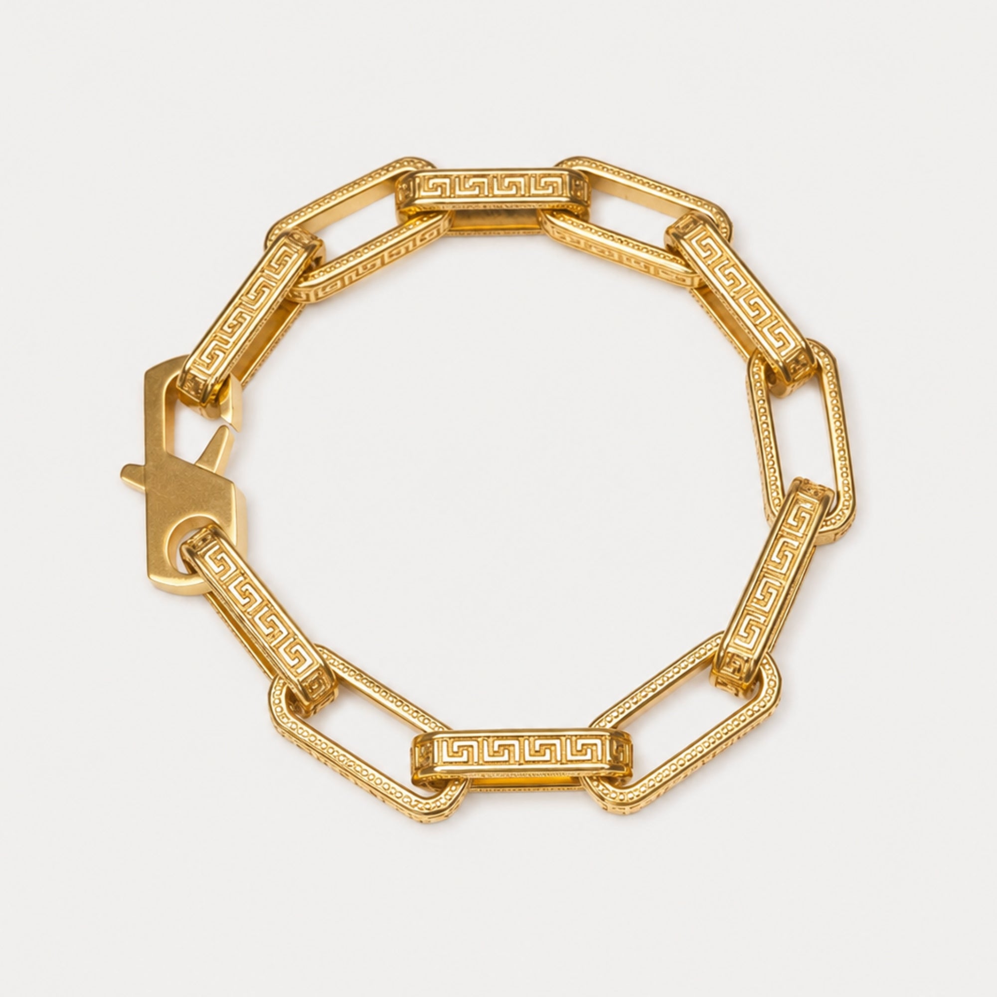 Greek Key Bracelet - Gold