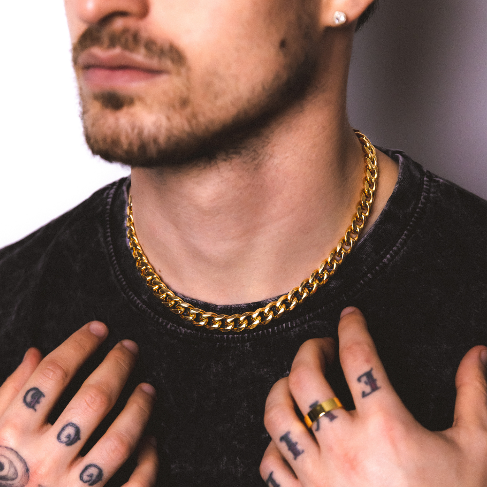 Chunky Gold Cuban Chain (10MM) - Mens Gold Chain | Twistedpendant