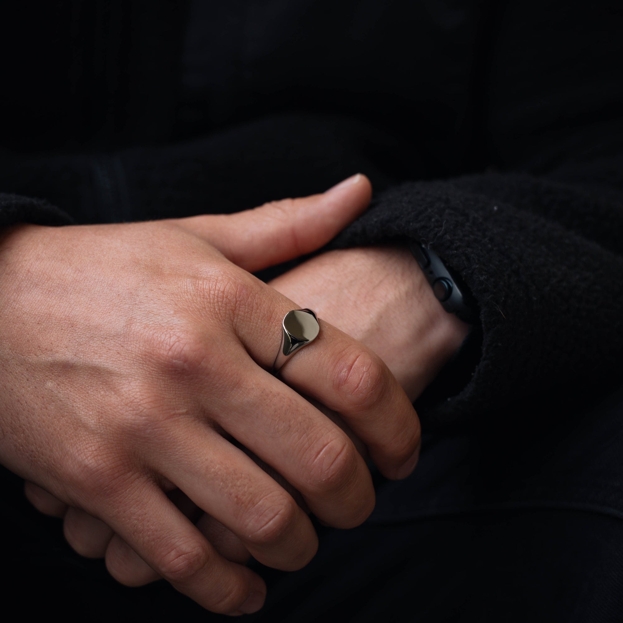 Gold Signet Ring Men - Mens Gold Rings | By Twistedpendant