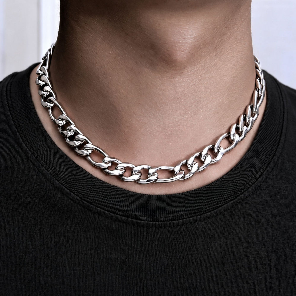 Silver Figaro Chain (11MM)