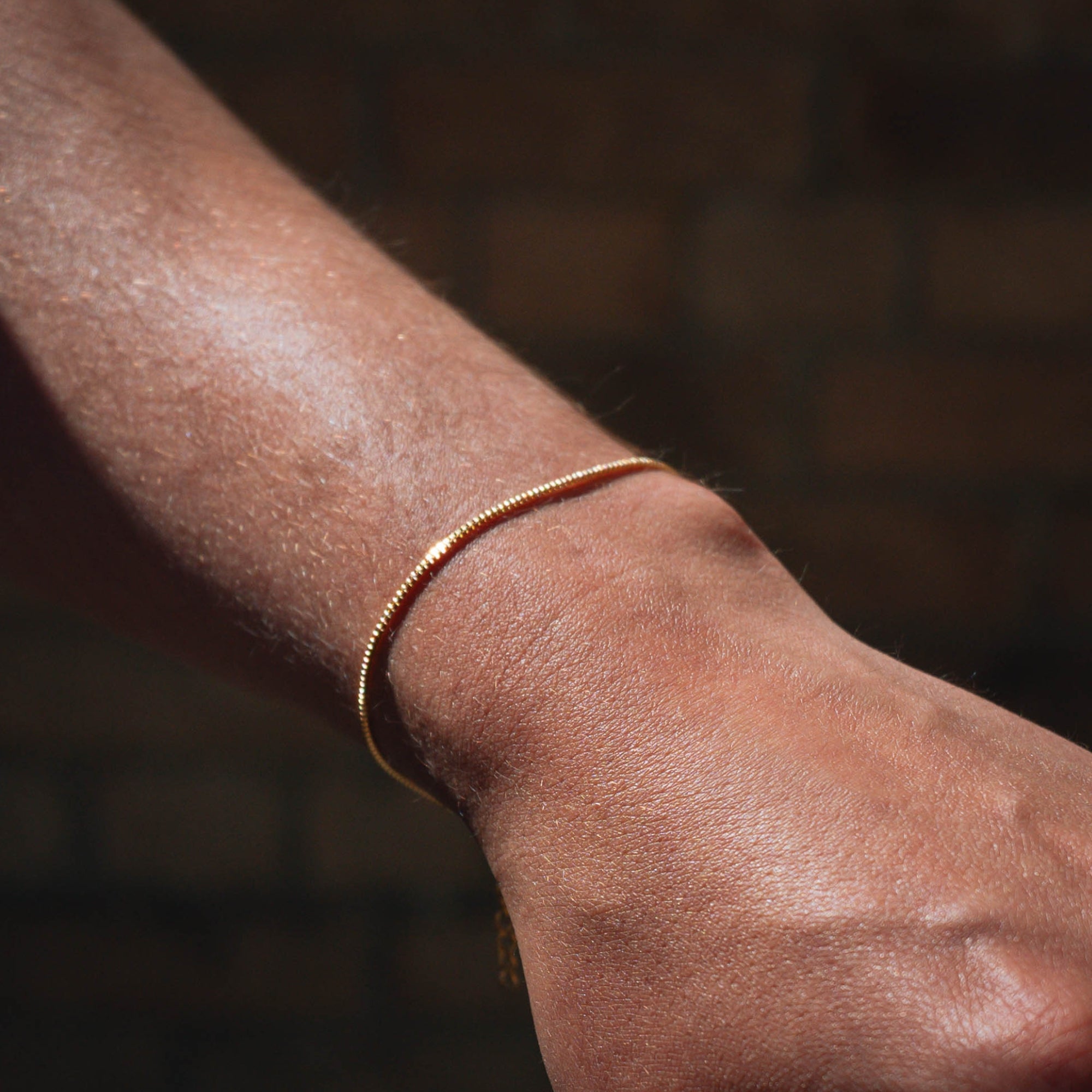 Thin Gold Box Chain (1MM) For Men - Mens Bracelets | Twistedpendant