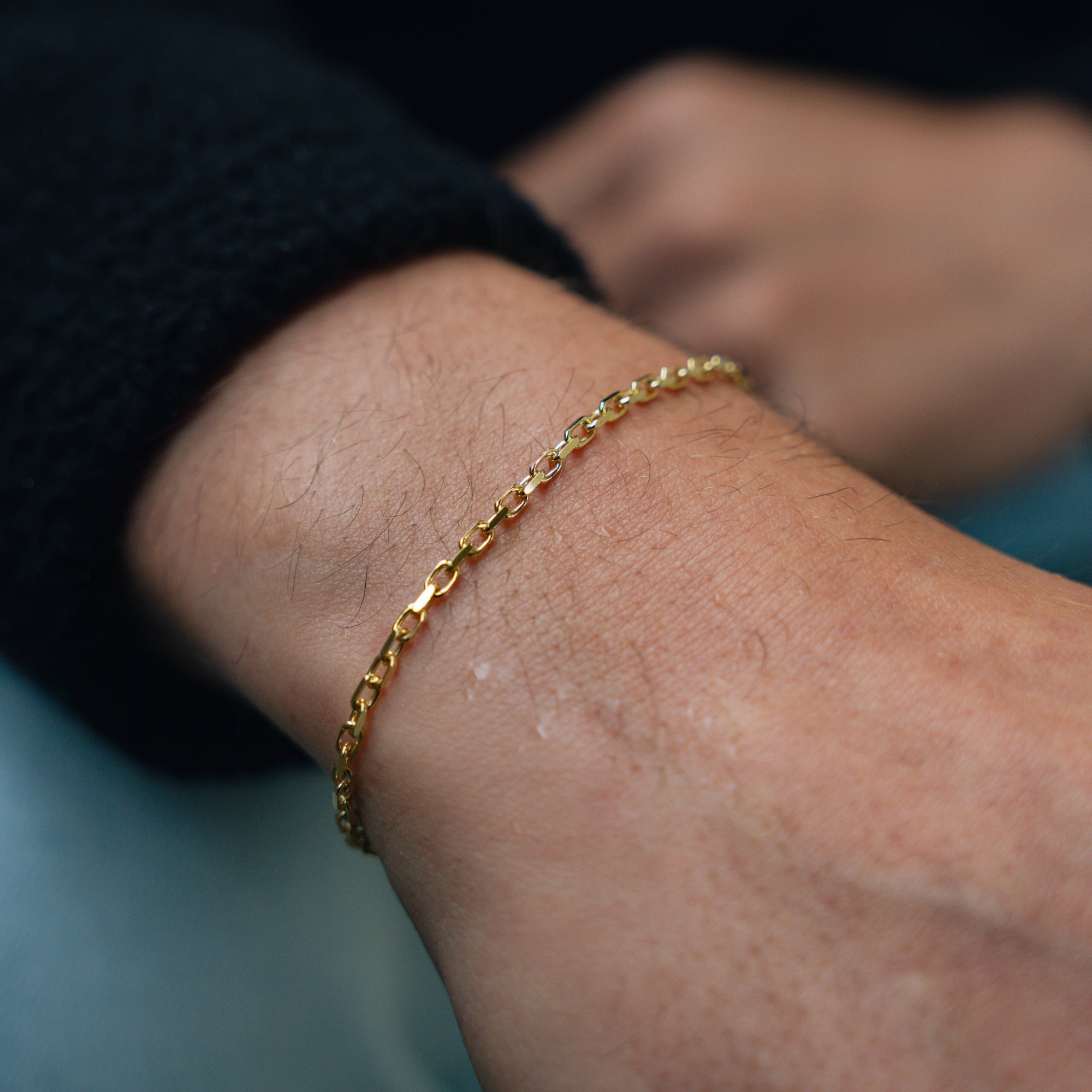 925 Micro Rolo Bracelet - Gold