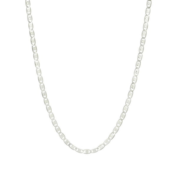 Valentino Love Heart Link Chain - Silver Chains For Men - By Twistedpendant