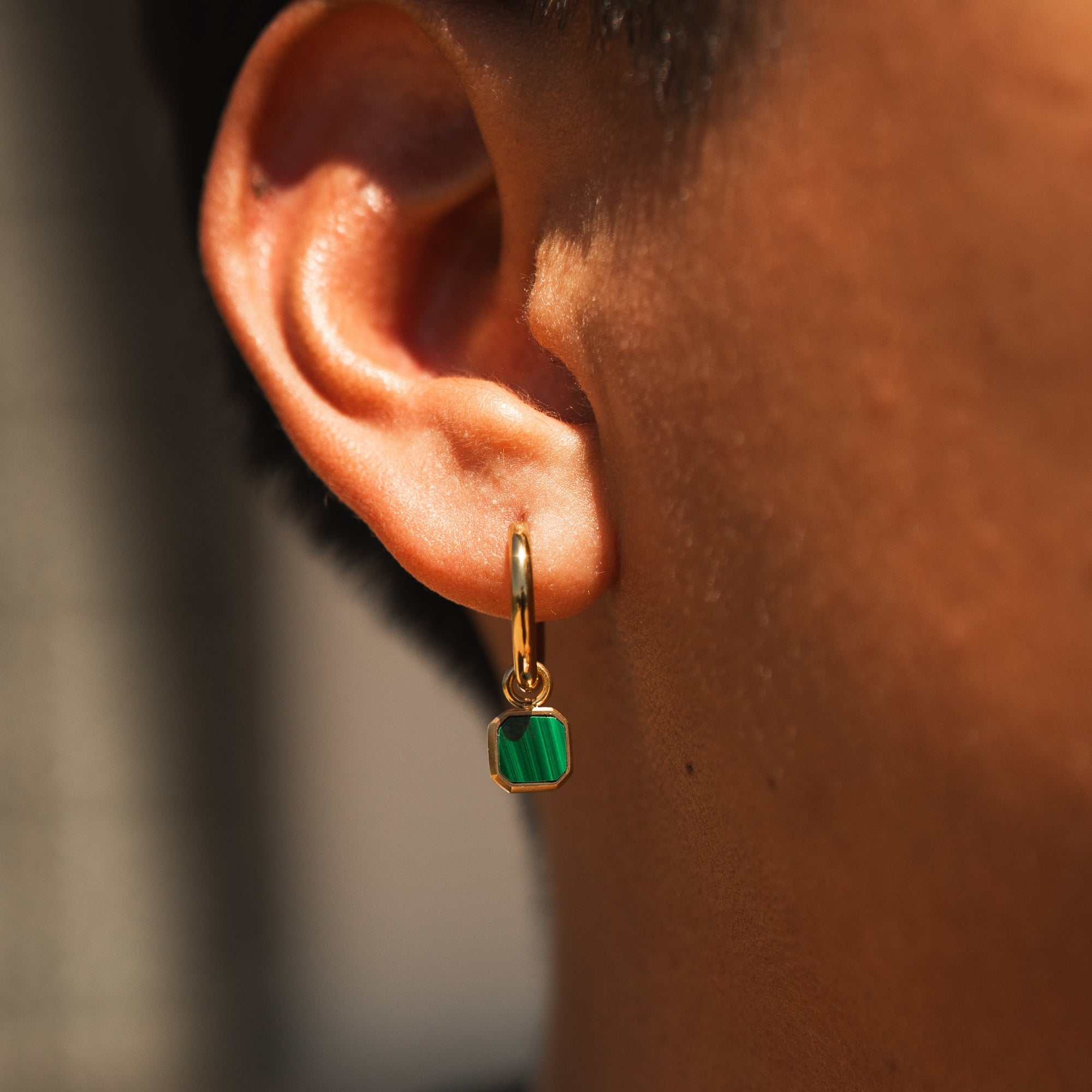 Malachite Dangle (Silver)