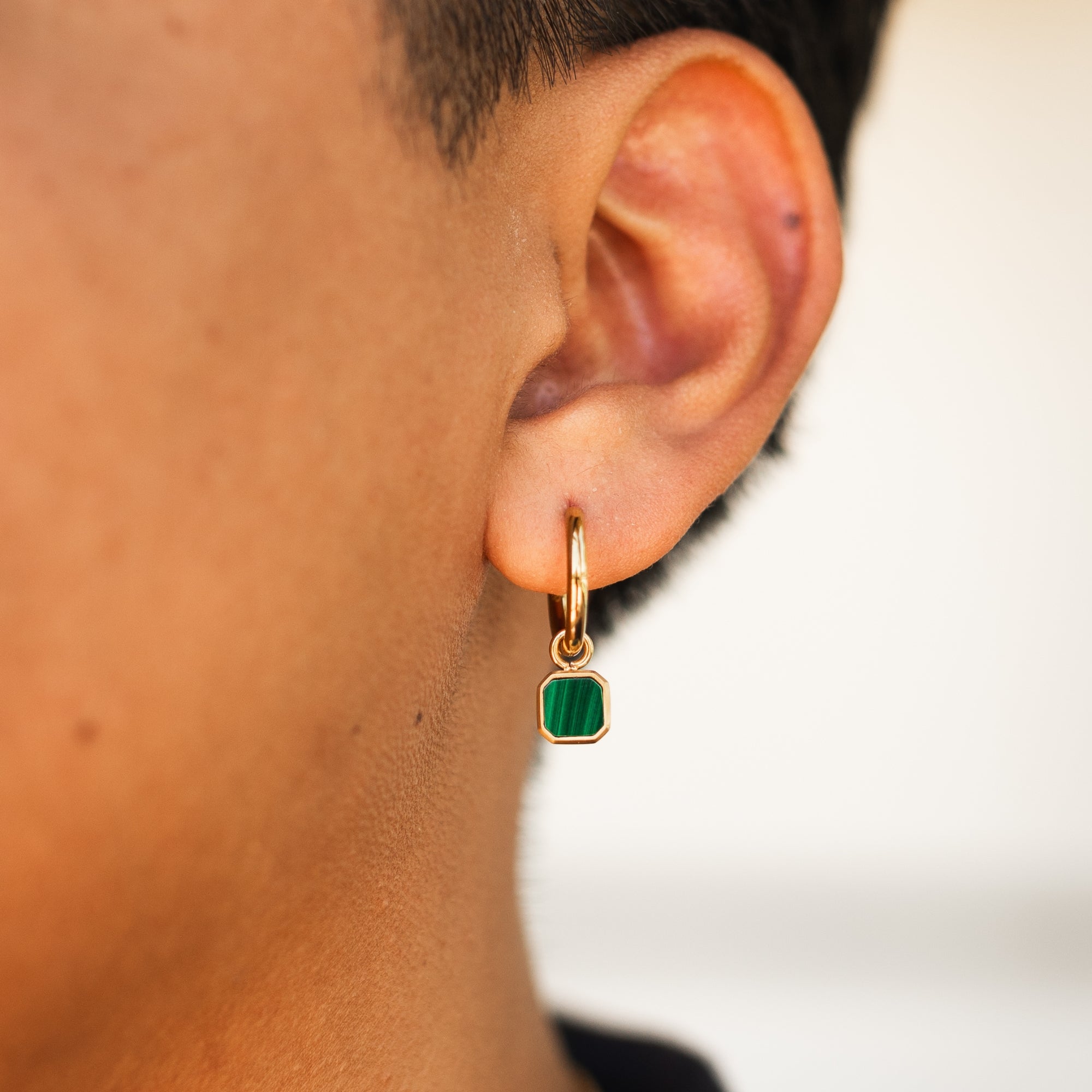 Malachite Dangle (Silver)