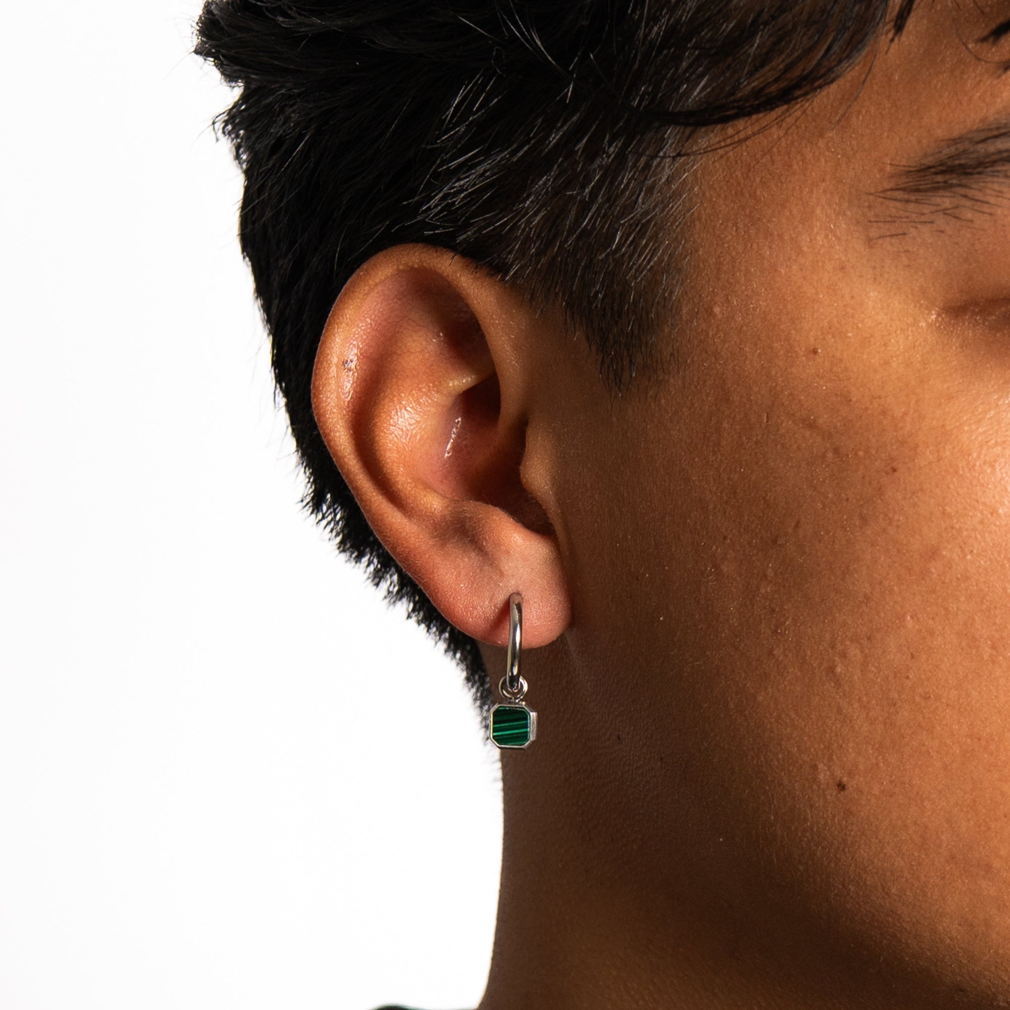 Malachite Dangle (Silver)