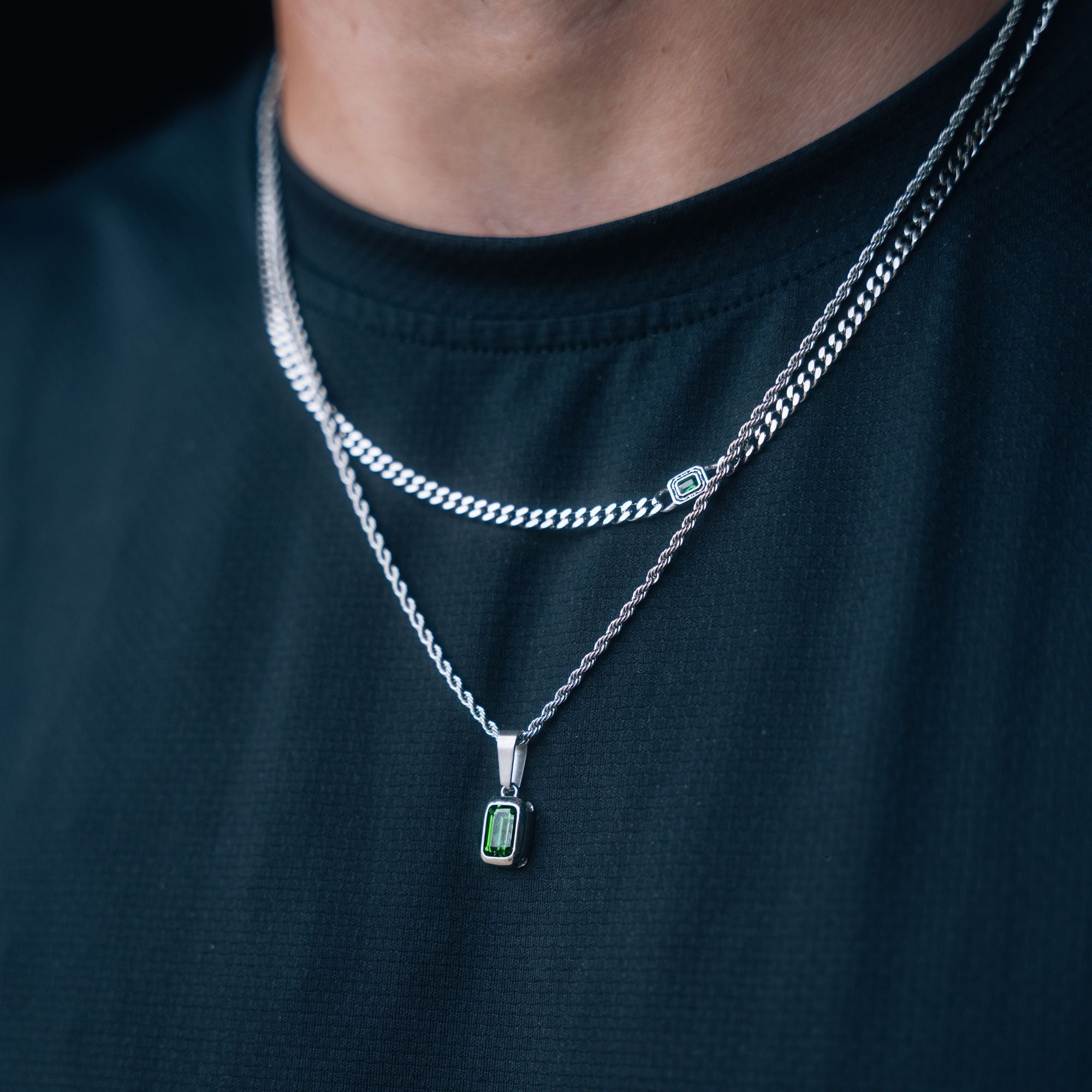 Emerald Cuban Chain (4MM) – Silver