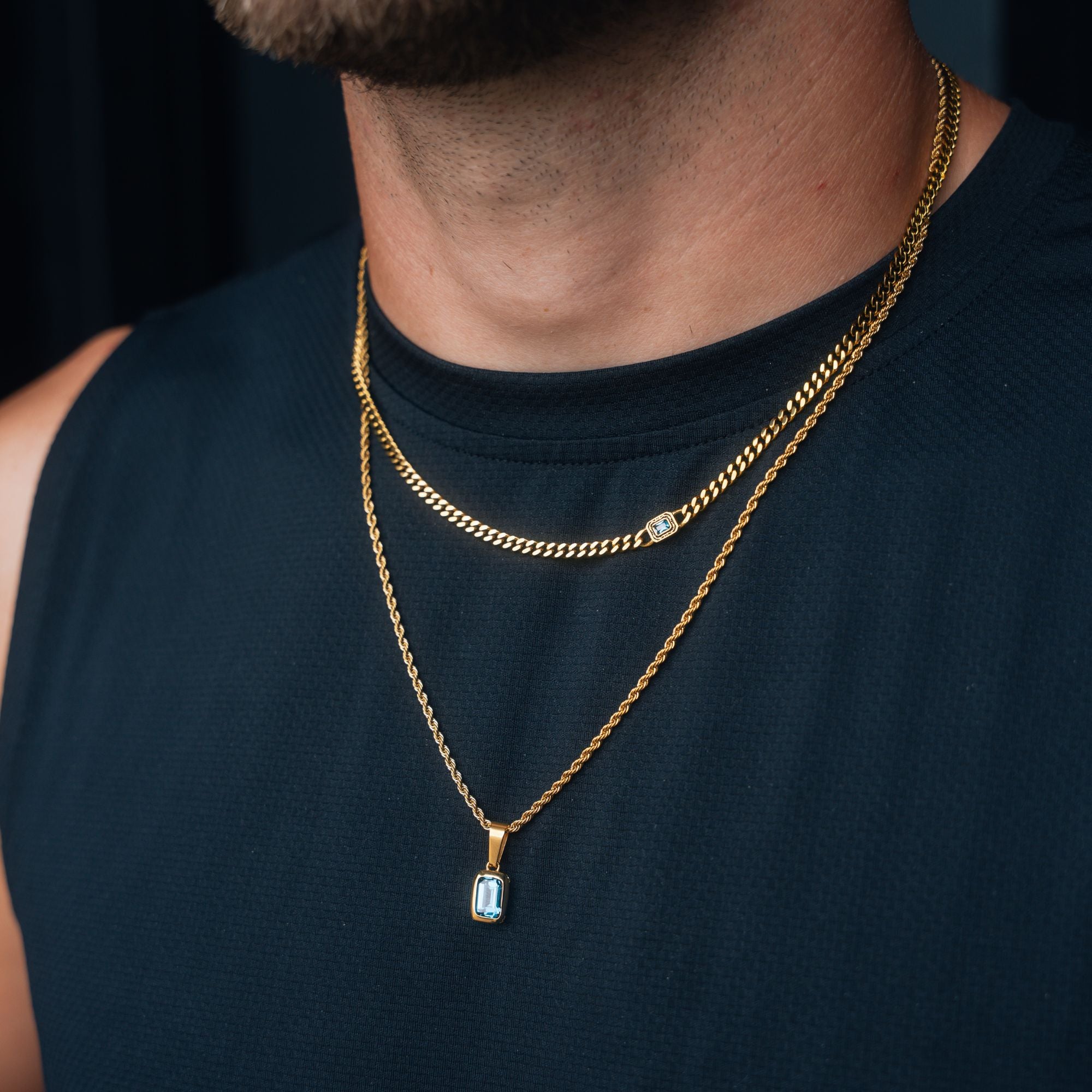 Sapphire Chain - Gold