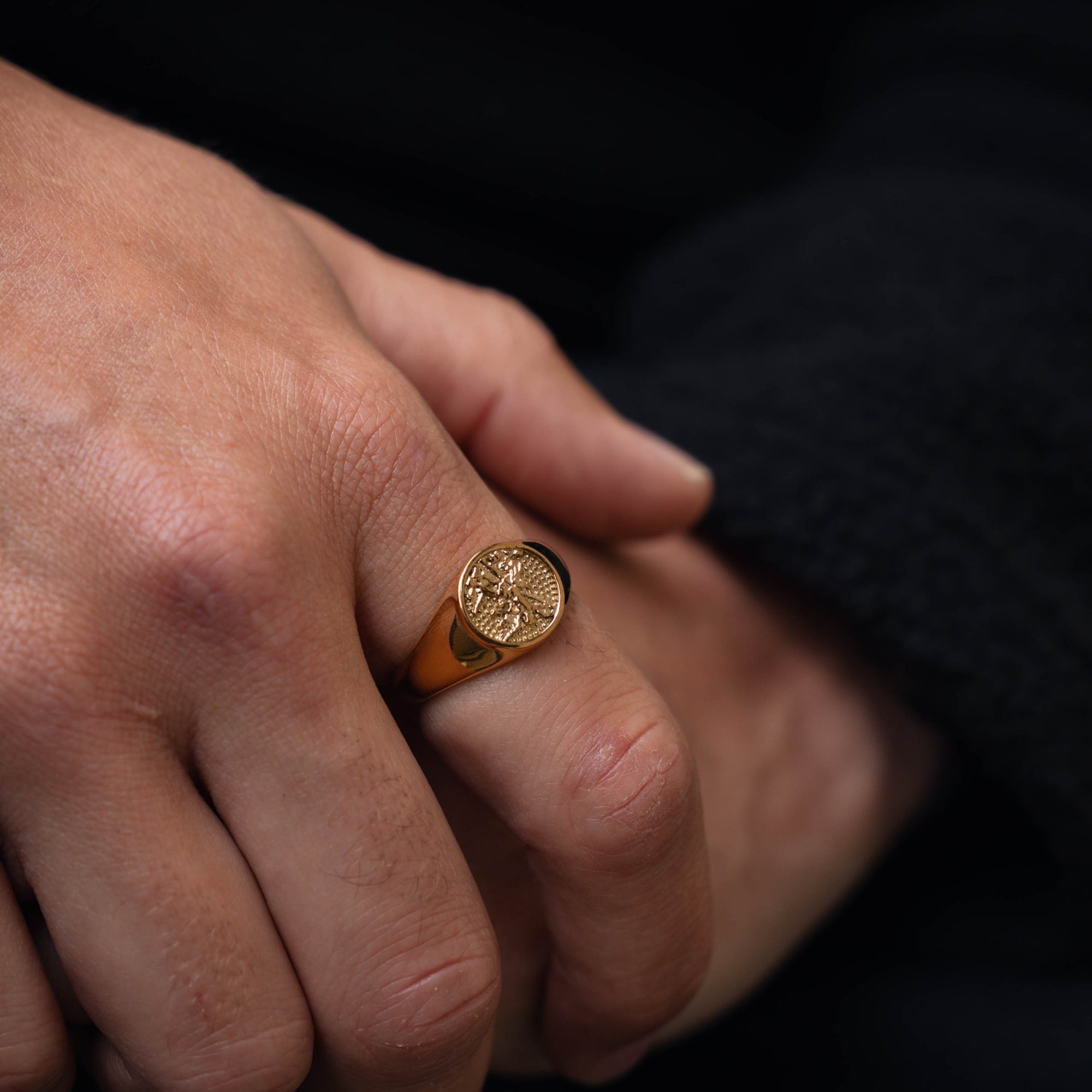 Saint Michael Sovereign Ring - Mens Ring - By Twistedpendant