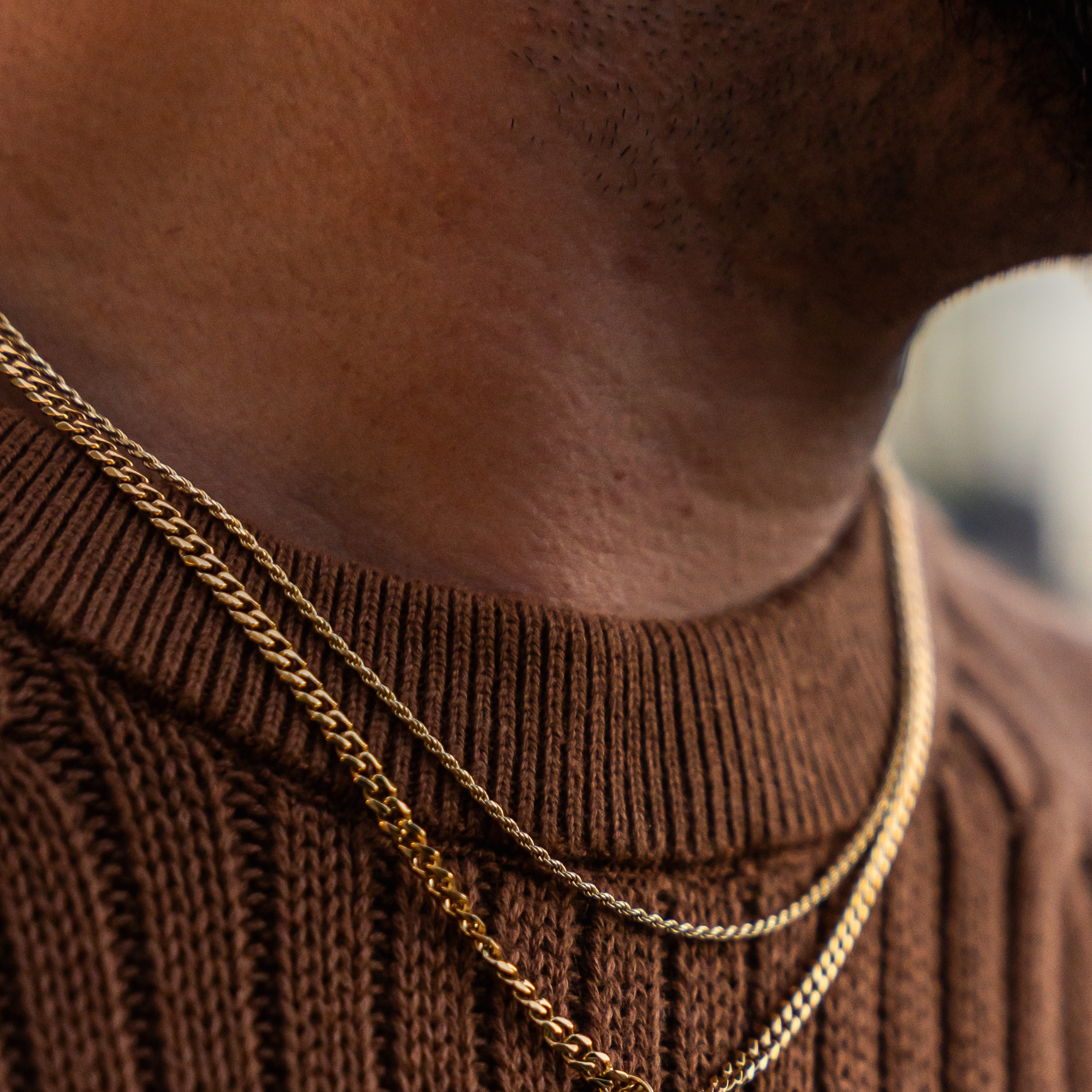 1.5mm Thin Gold Rope Chain - Mens Gold Chain | By Twistedpendant