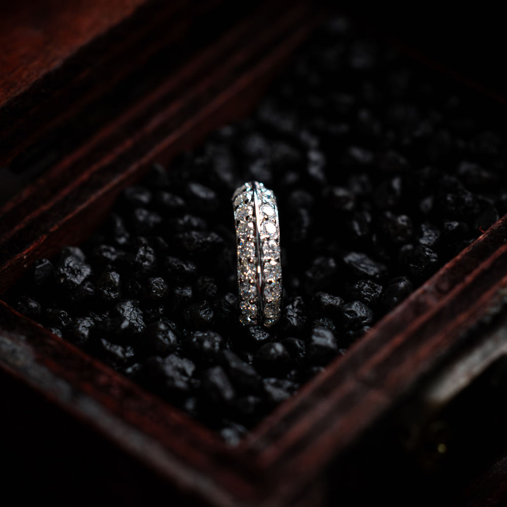 Mens Moissanite Diamond Hoop Earrings | Mens Earrings - Twistedpendant