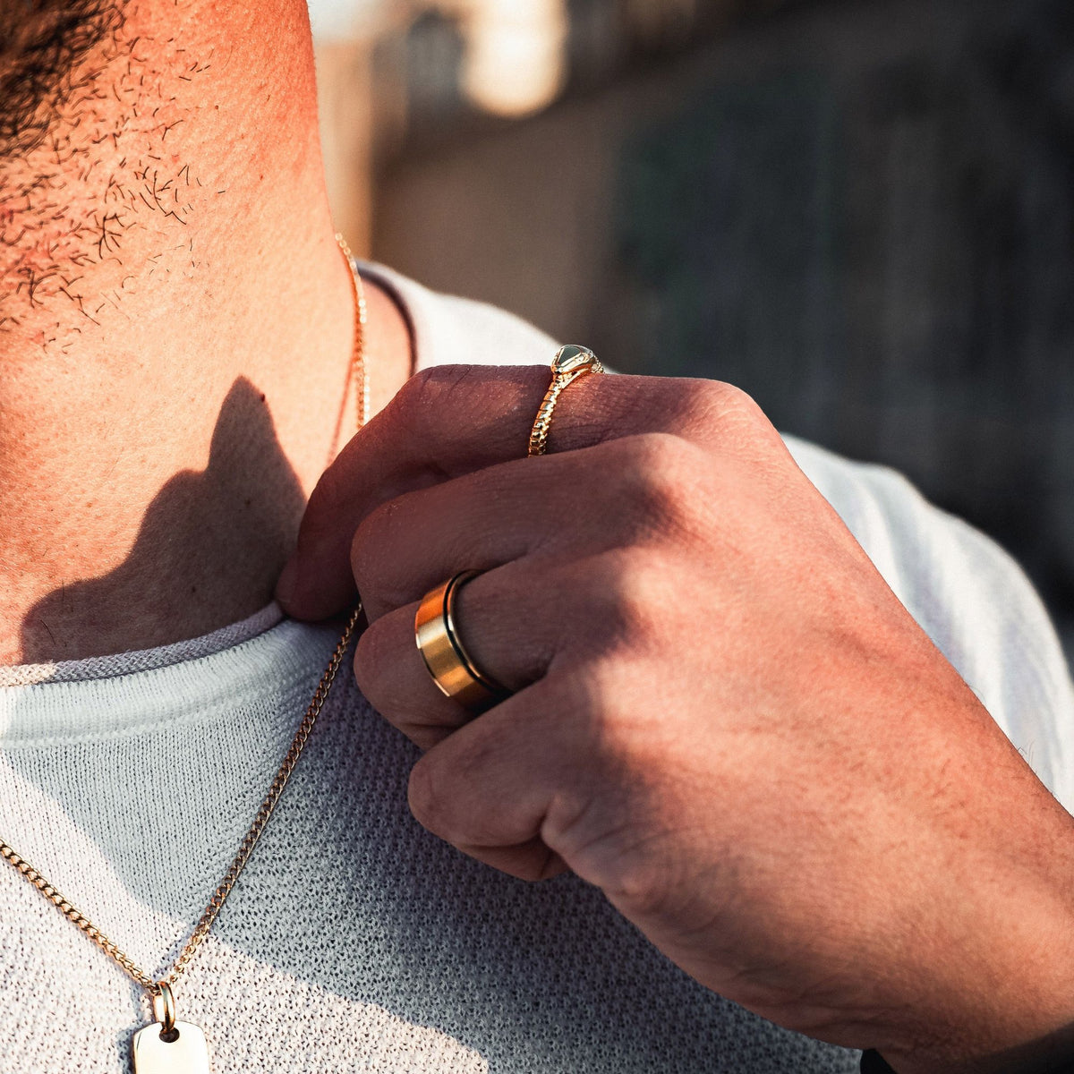 Snake Band Ring - Gold