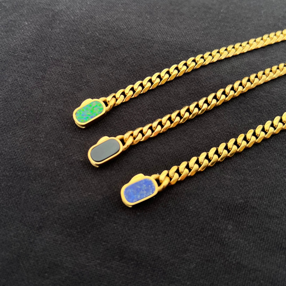 Lapis Cuban Chain (5MM) - Gold