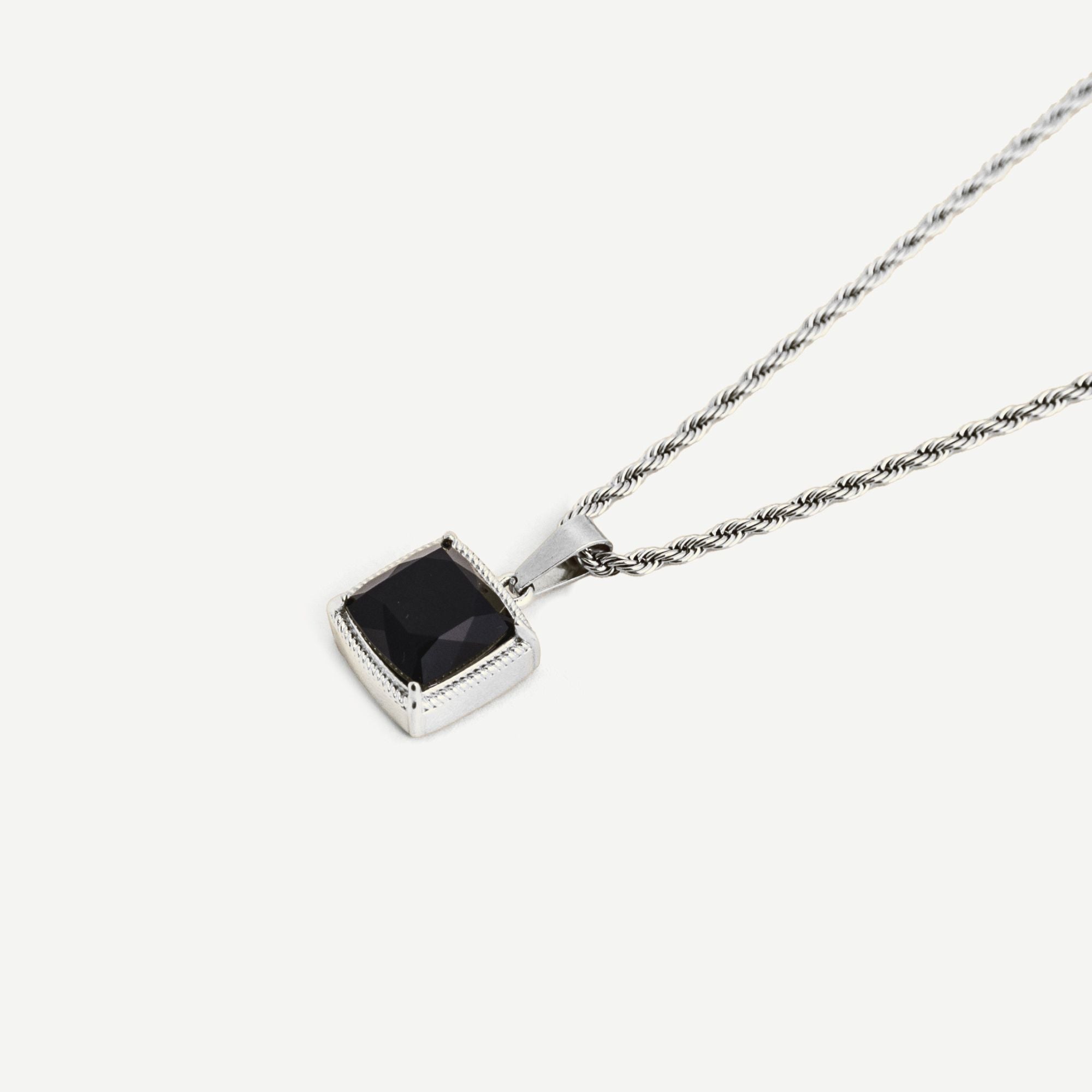 Chunky Onyx - Silver