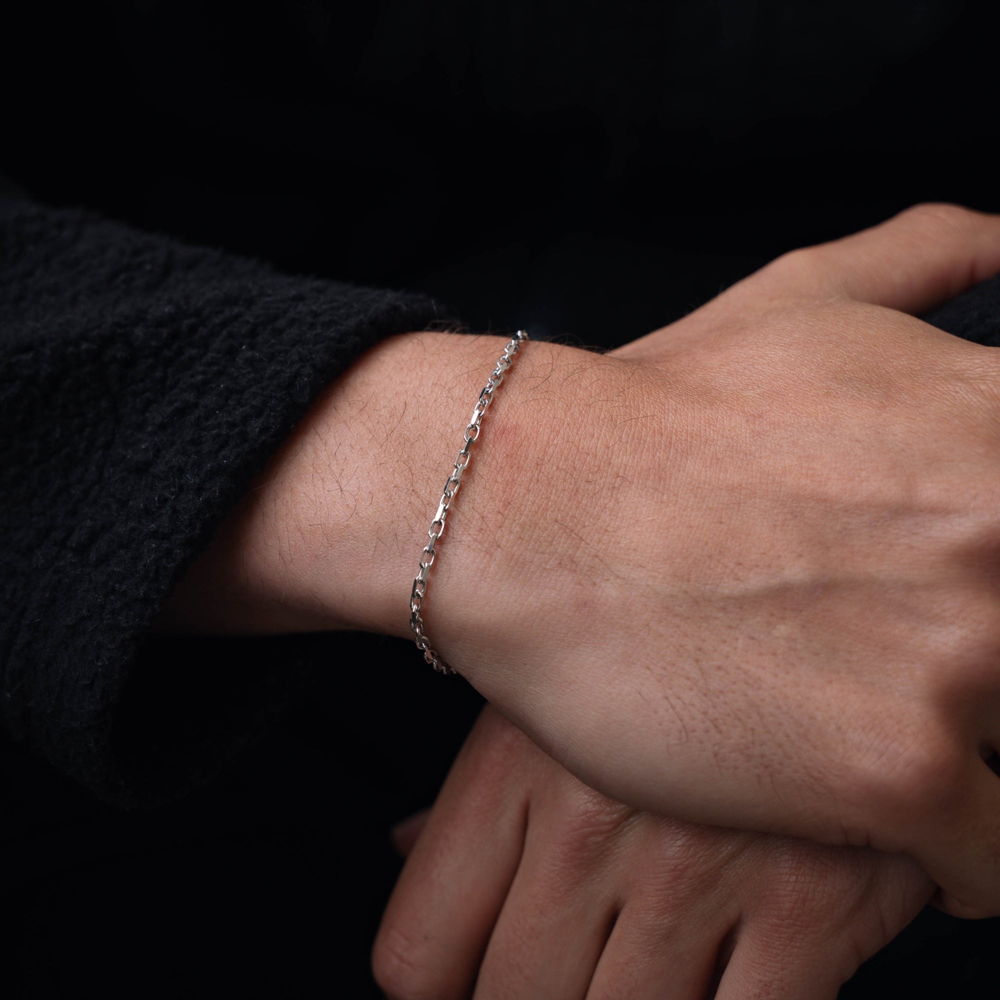 Micro 925 Silver Bracelet For Men - Mens Bracelets - By Twistedpendant