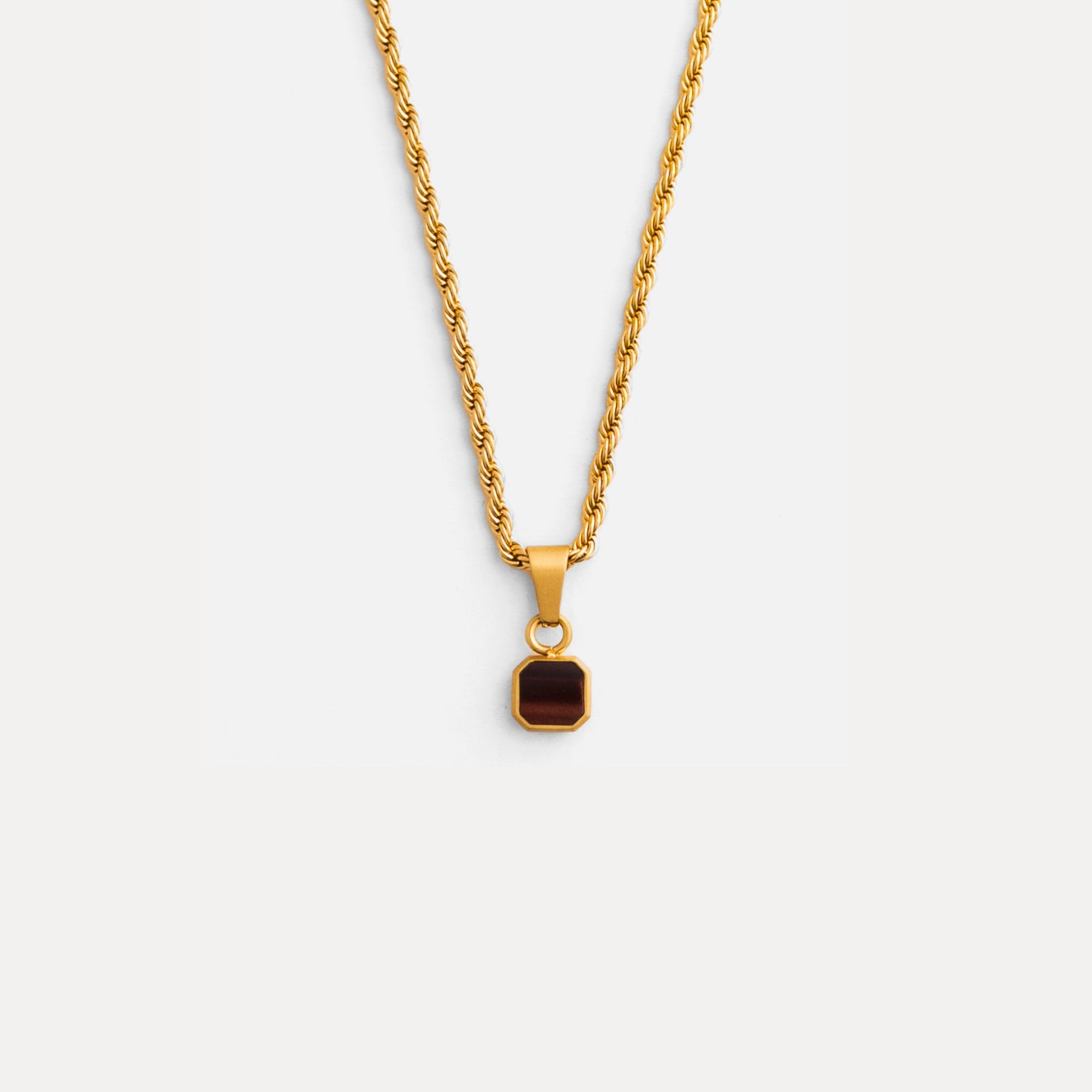 Mini Red Tigers Eye - Black
