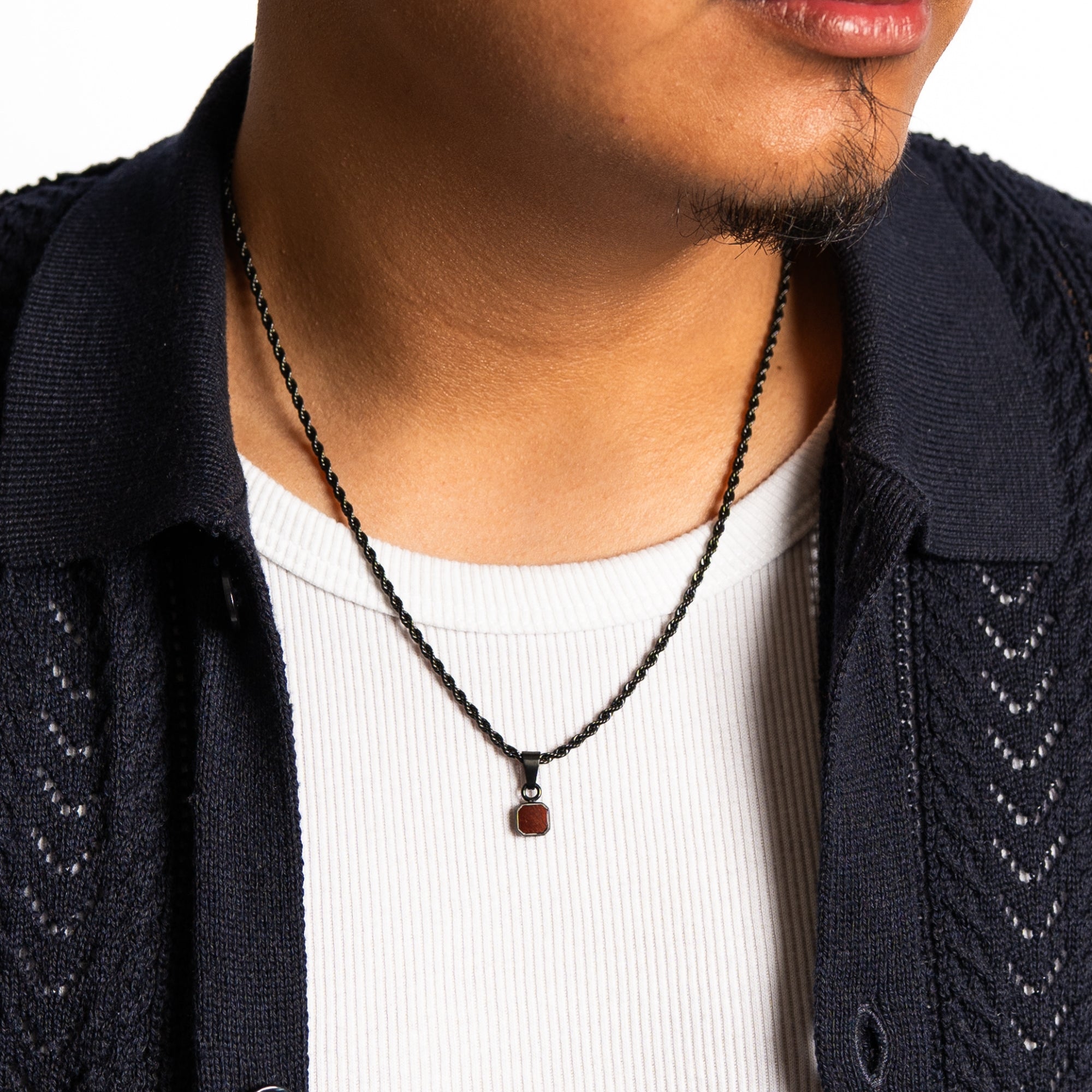 Mini Red Tigers Eye - Gold