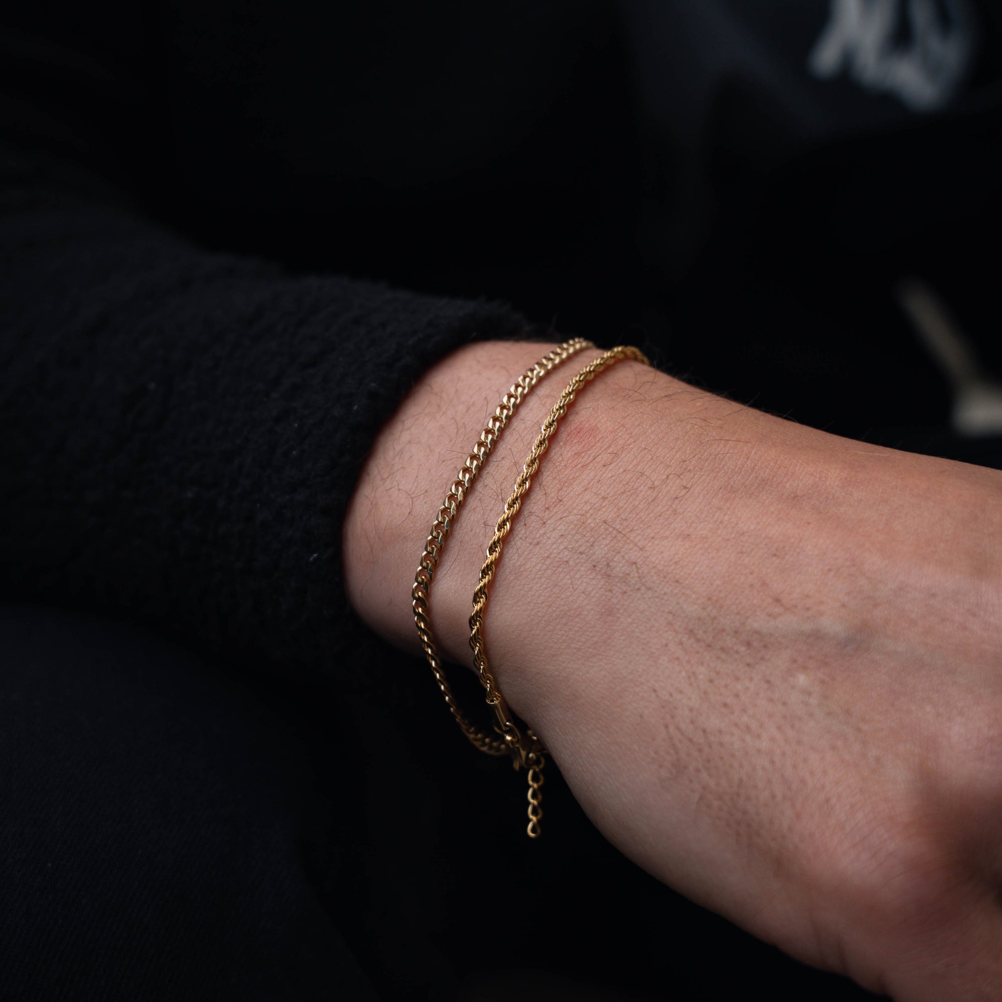 Thin Gold Bracelet - Minimalist Gold Bracelets For Men | By Twistedpendant