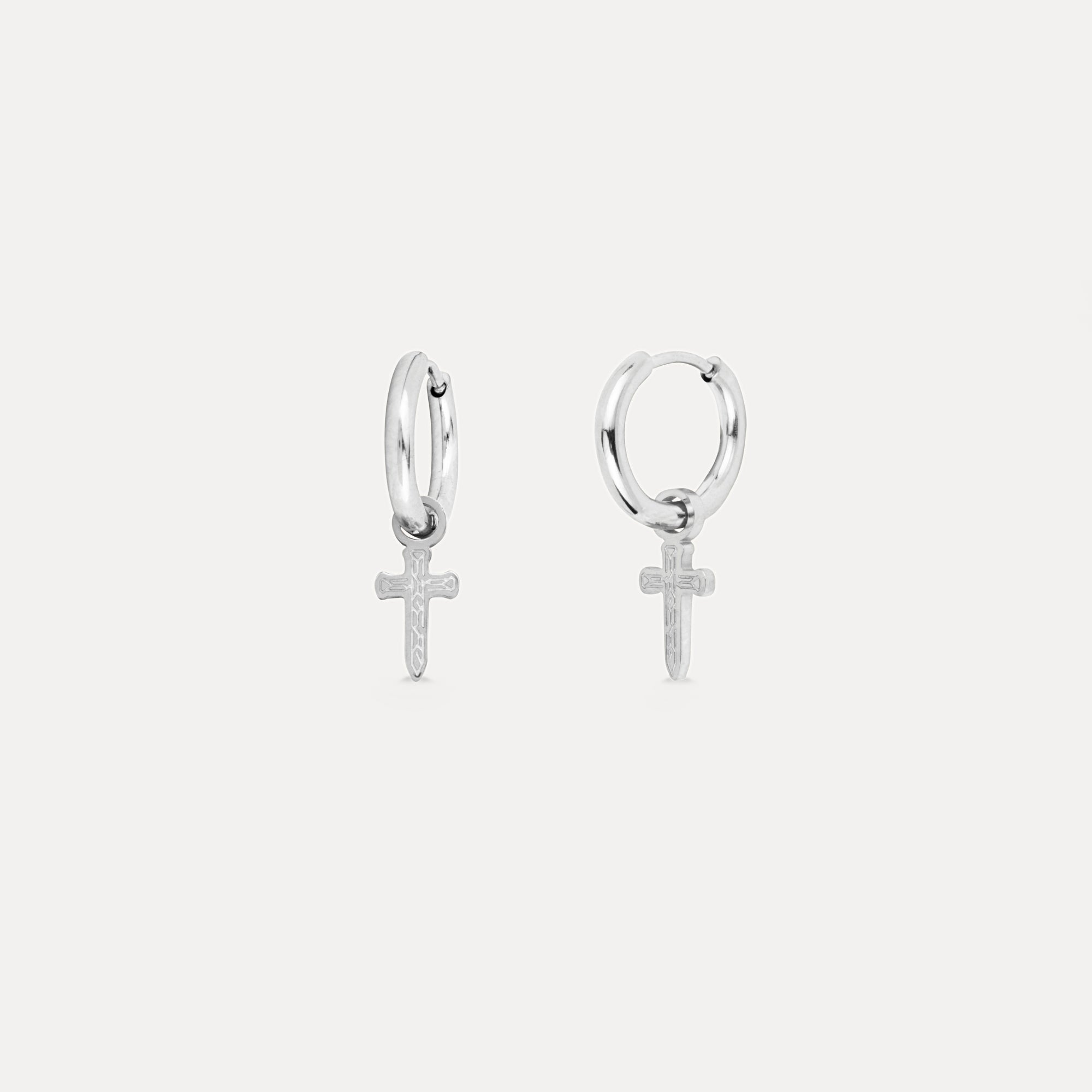 Micro Cross Drop (Gold)