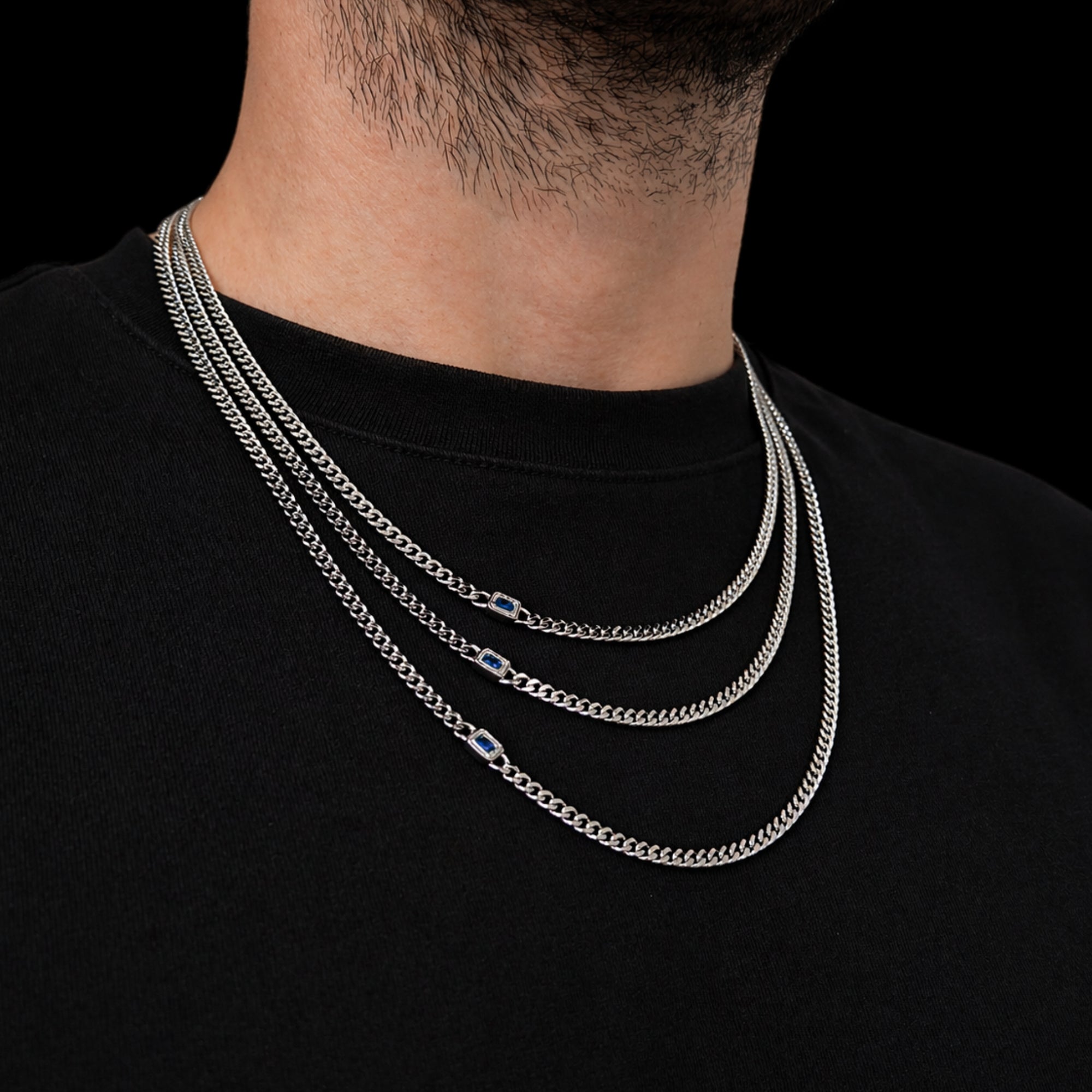 Sapphire Chain - Silver
