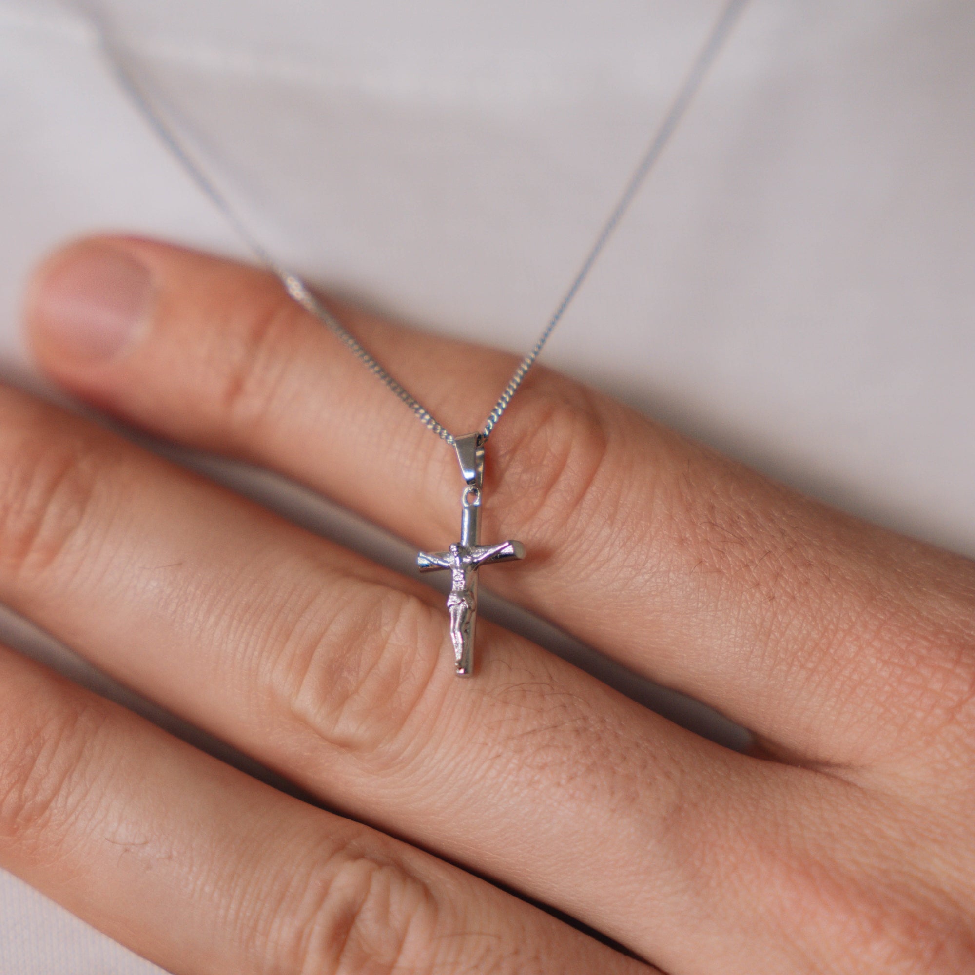 Mini Crucifix - Silver