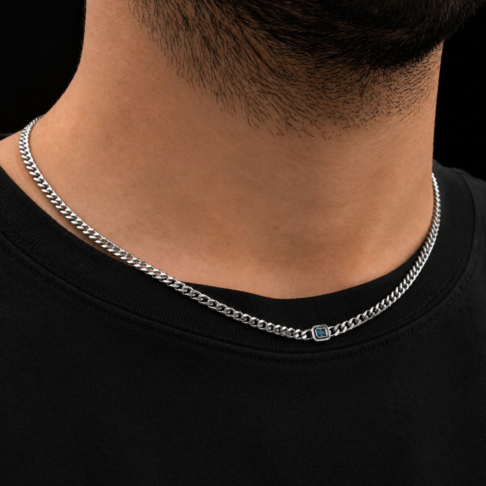 Sapphire Chain - Silver