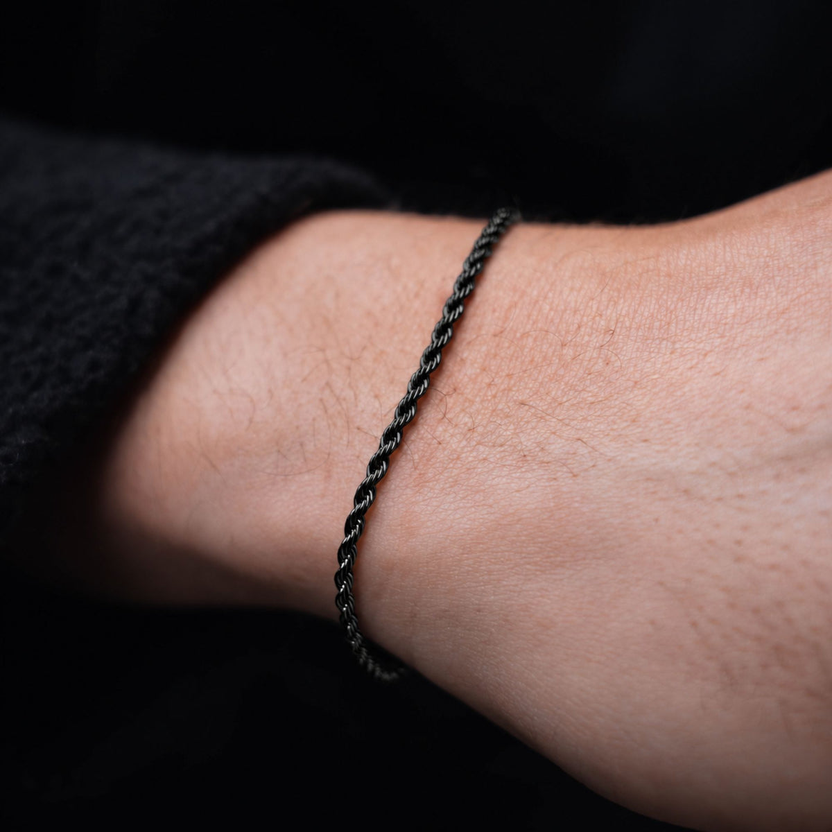 Black Rope Bracelet (2.5MM)